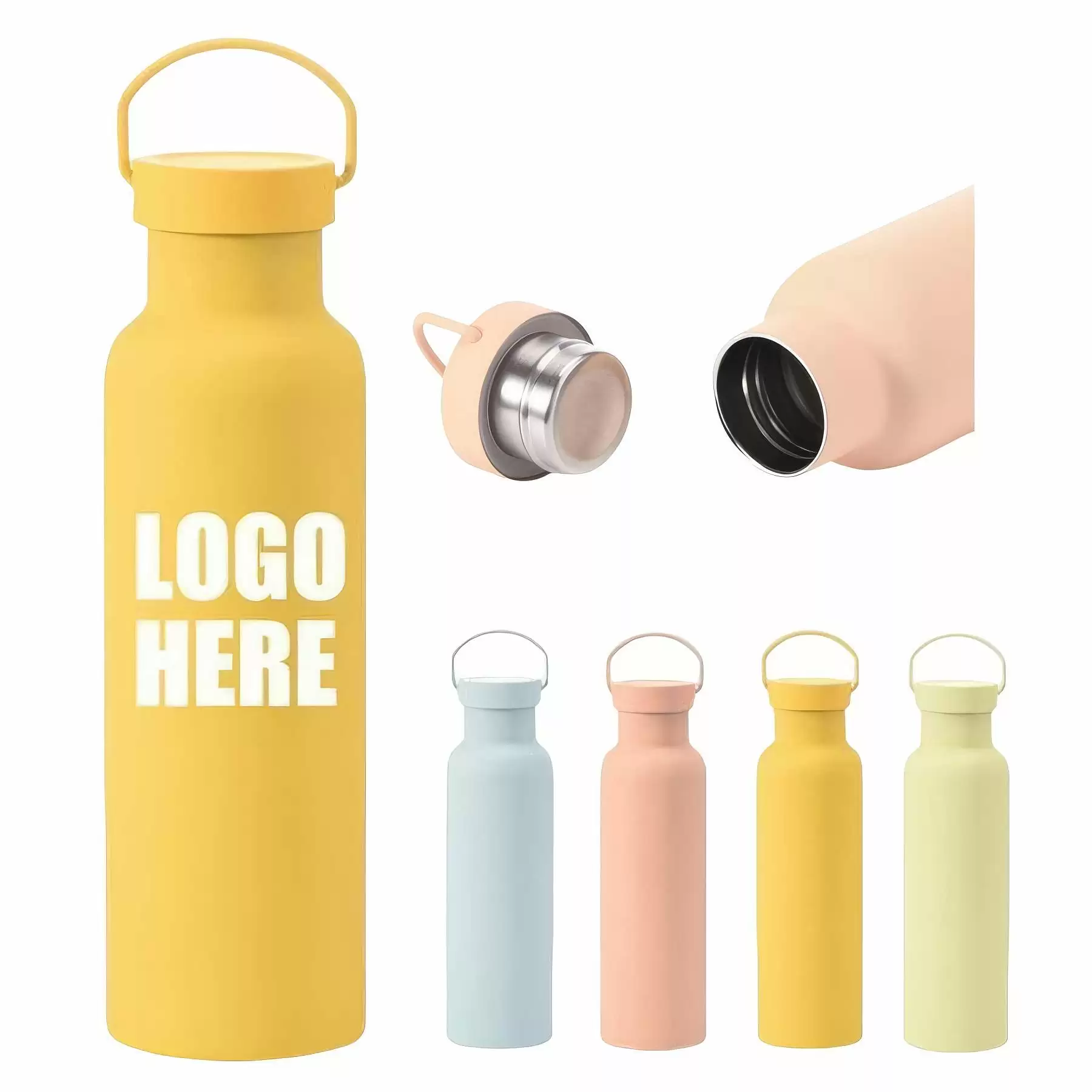 600ml 20oz Stainless Steel Outdoor Sports Thermal Bottle