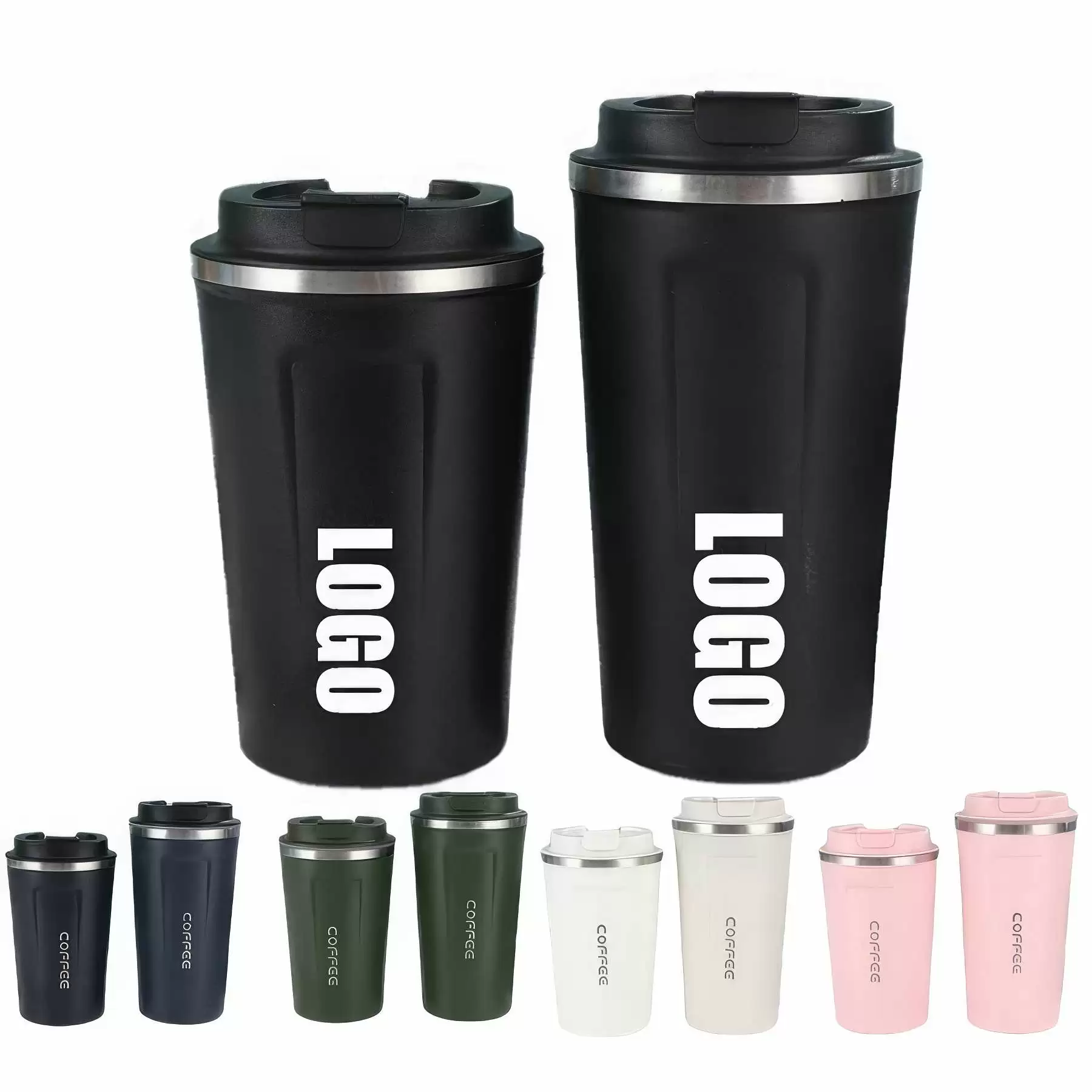 12.8/17 oz Thermal Car Coffee Mug & Gift Travel Cup: L