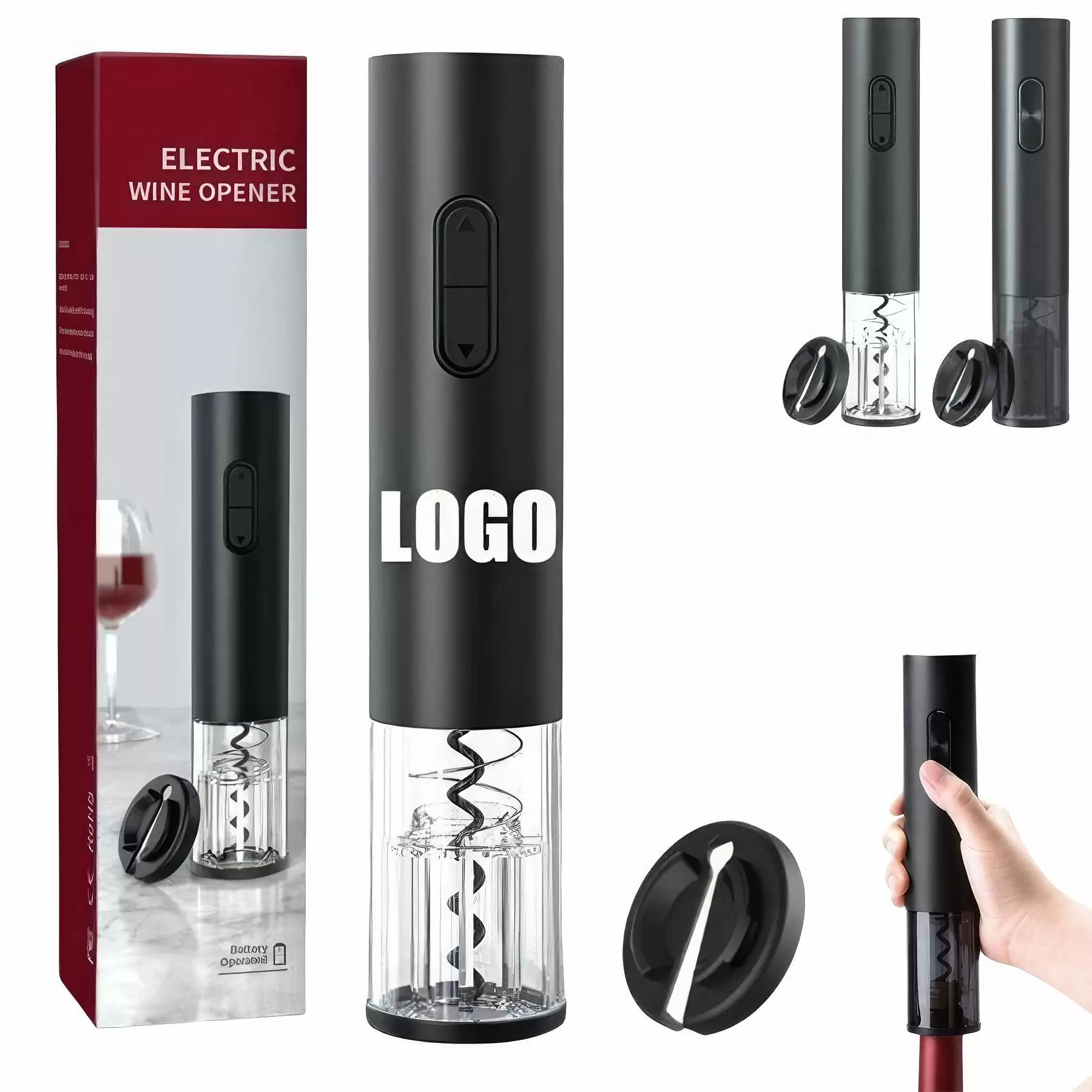 Electric Automatic Wine Bottle Opener with Foil Cutter