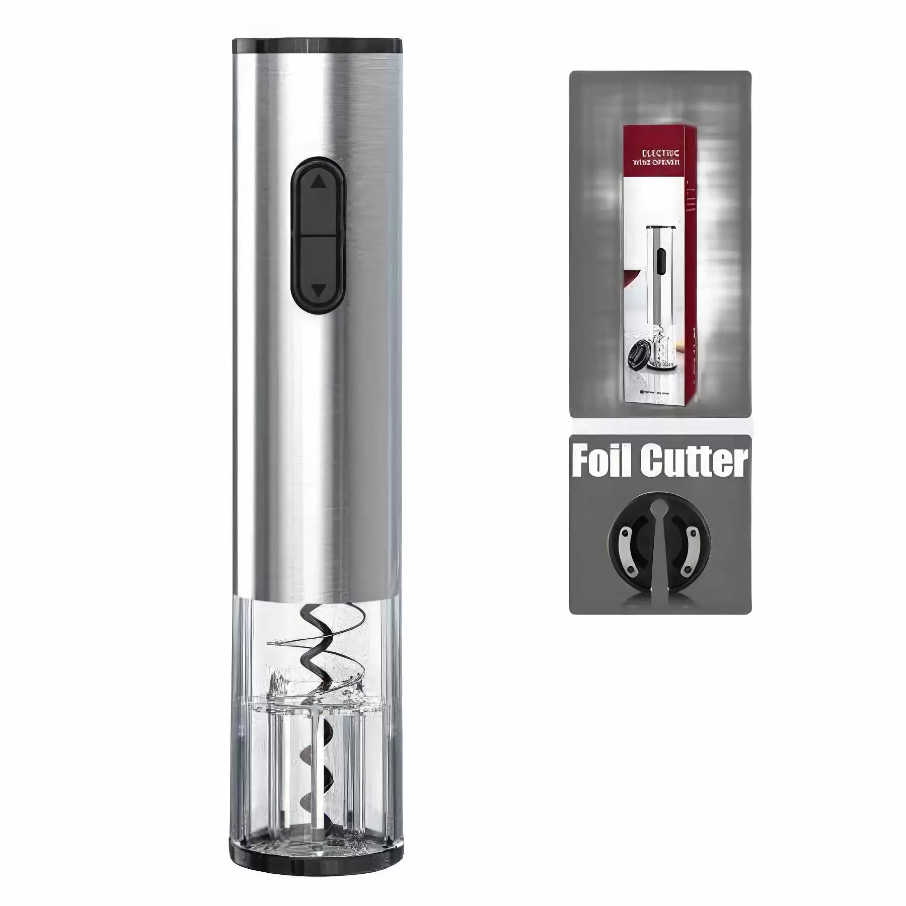 Electric Automatic Wine Bottle Opener with Foil Cutter