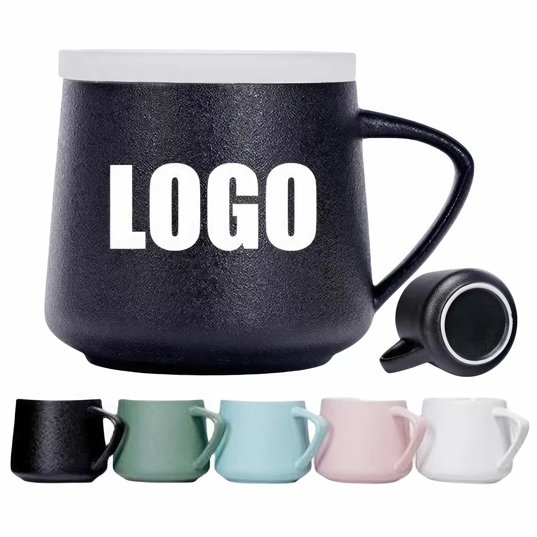 400ml 13.5oz Ceramic Coffe Tea Mug & Gift Cup with Lid