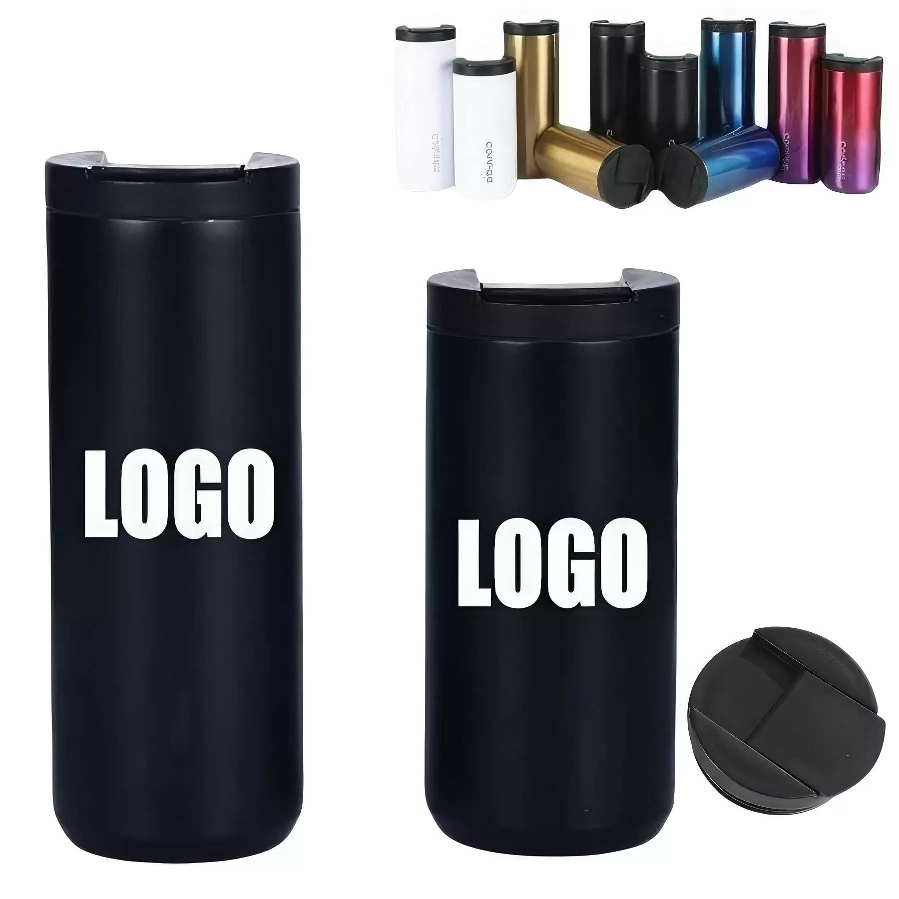 13.5/16.9 oz Thermal Car Coffee Cup & Gift Travel Bottle: L