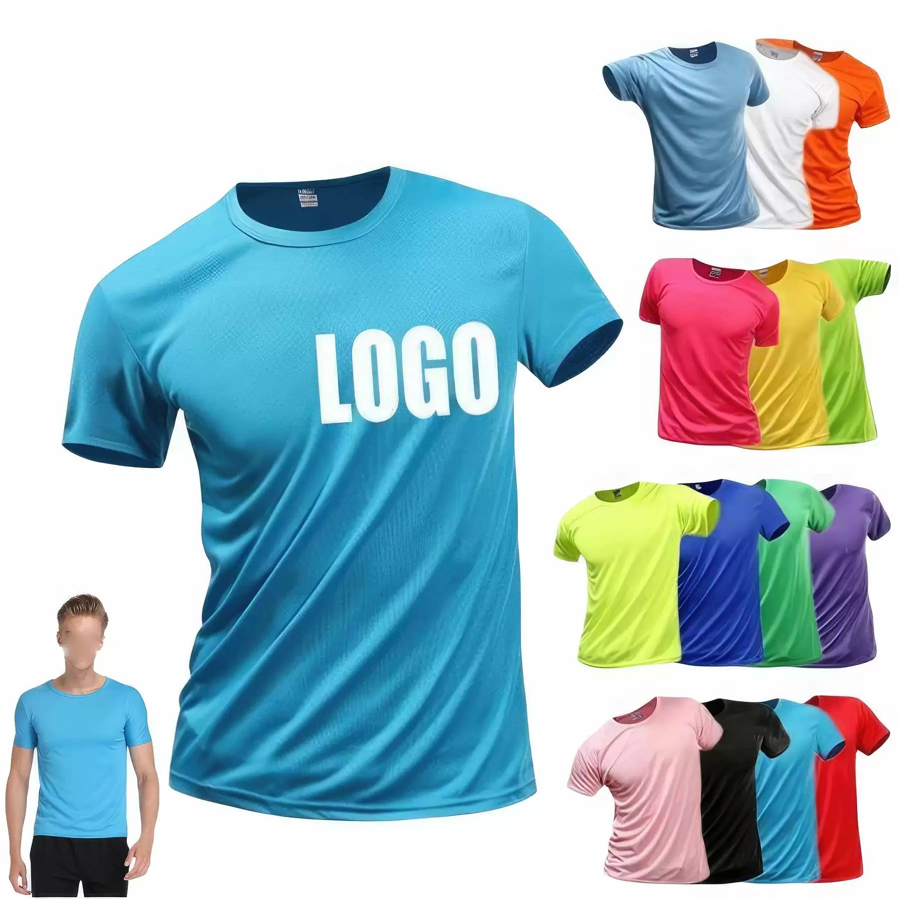 Quick-Dry Cool Outdoor Sports T-Shirt Promotional Uniform