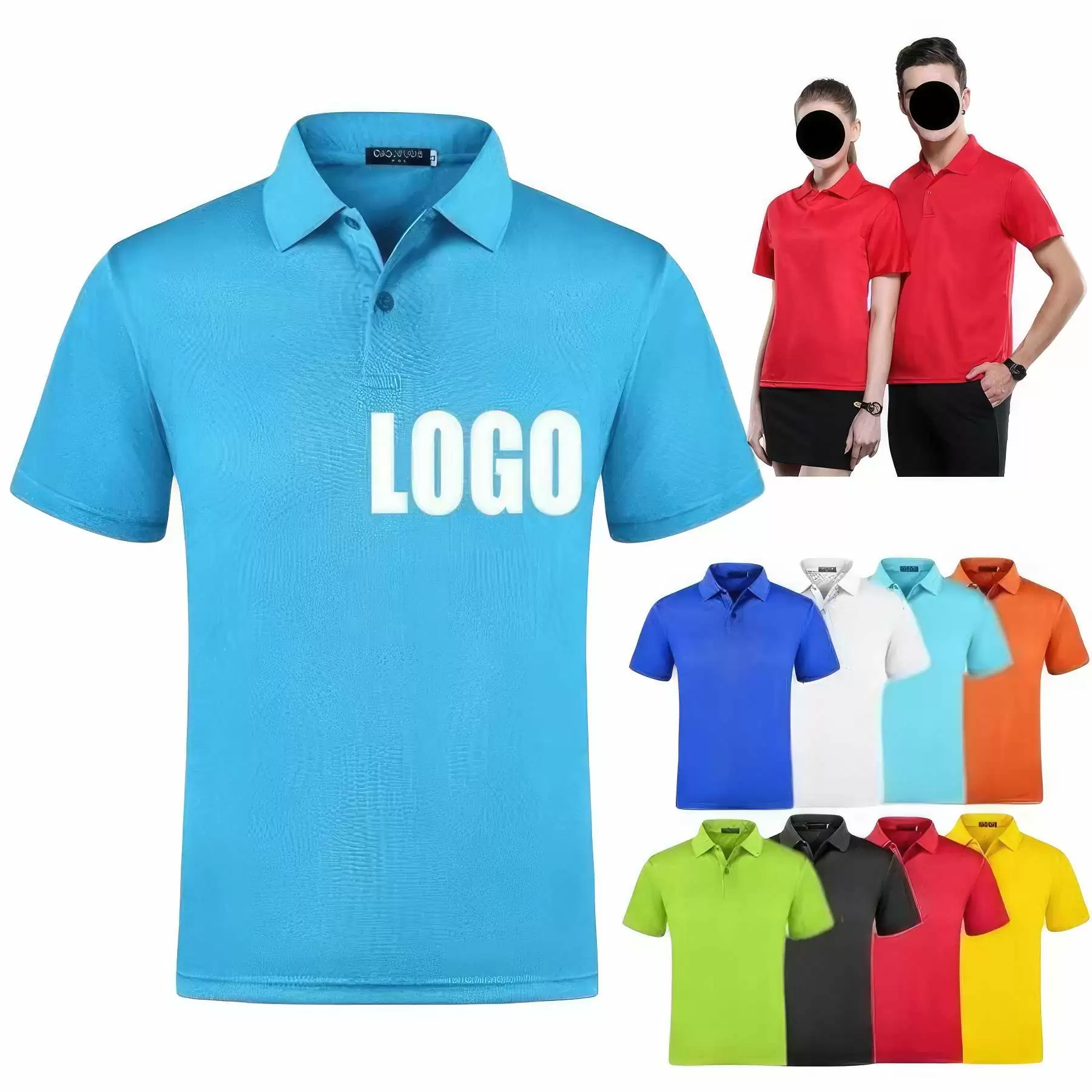 Quick-Dry Outdoor Sports Polo Shirt Promotional Golf Uniform