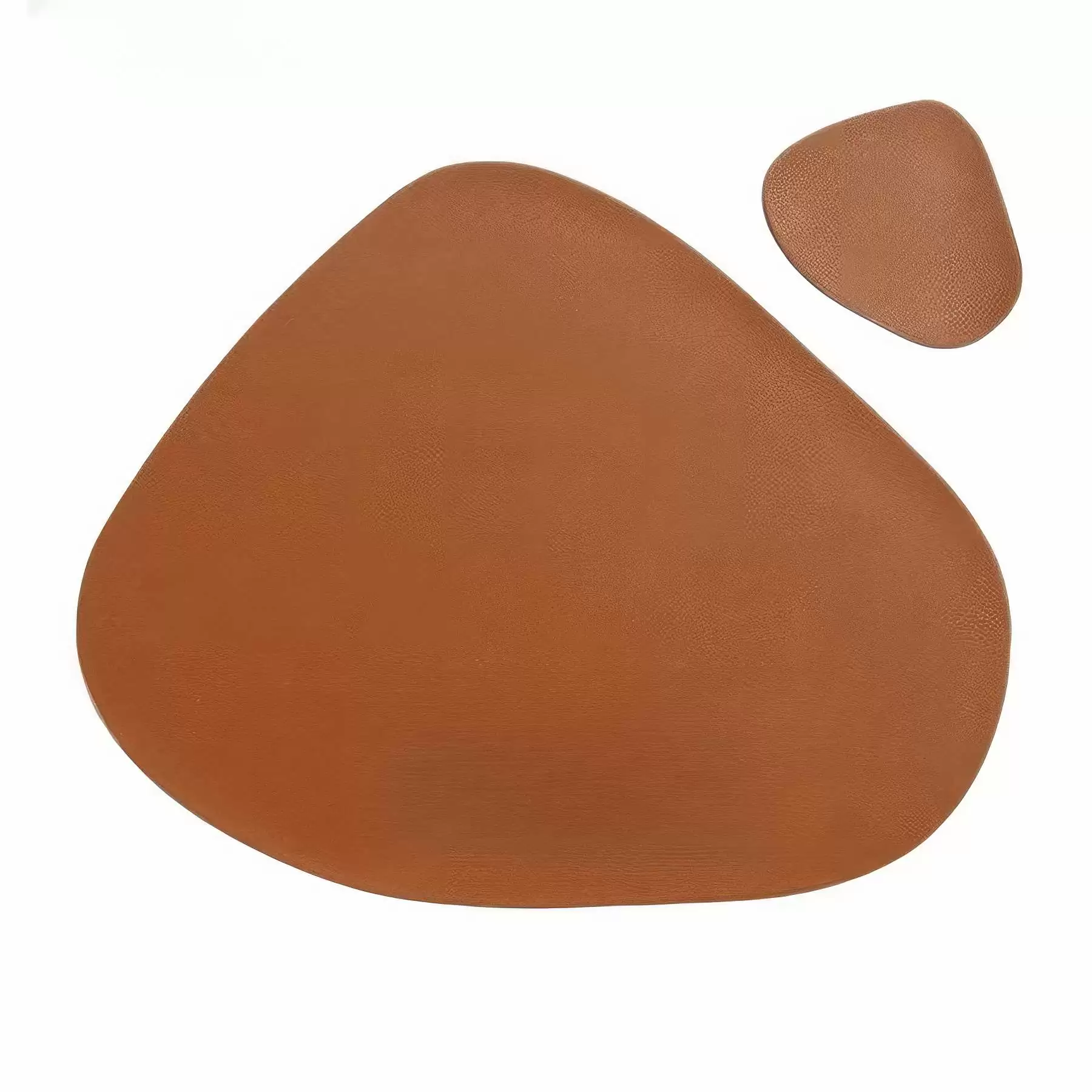 PU Leather Food Placemat Dining Table Mat with Coaster - Image 2