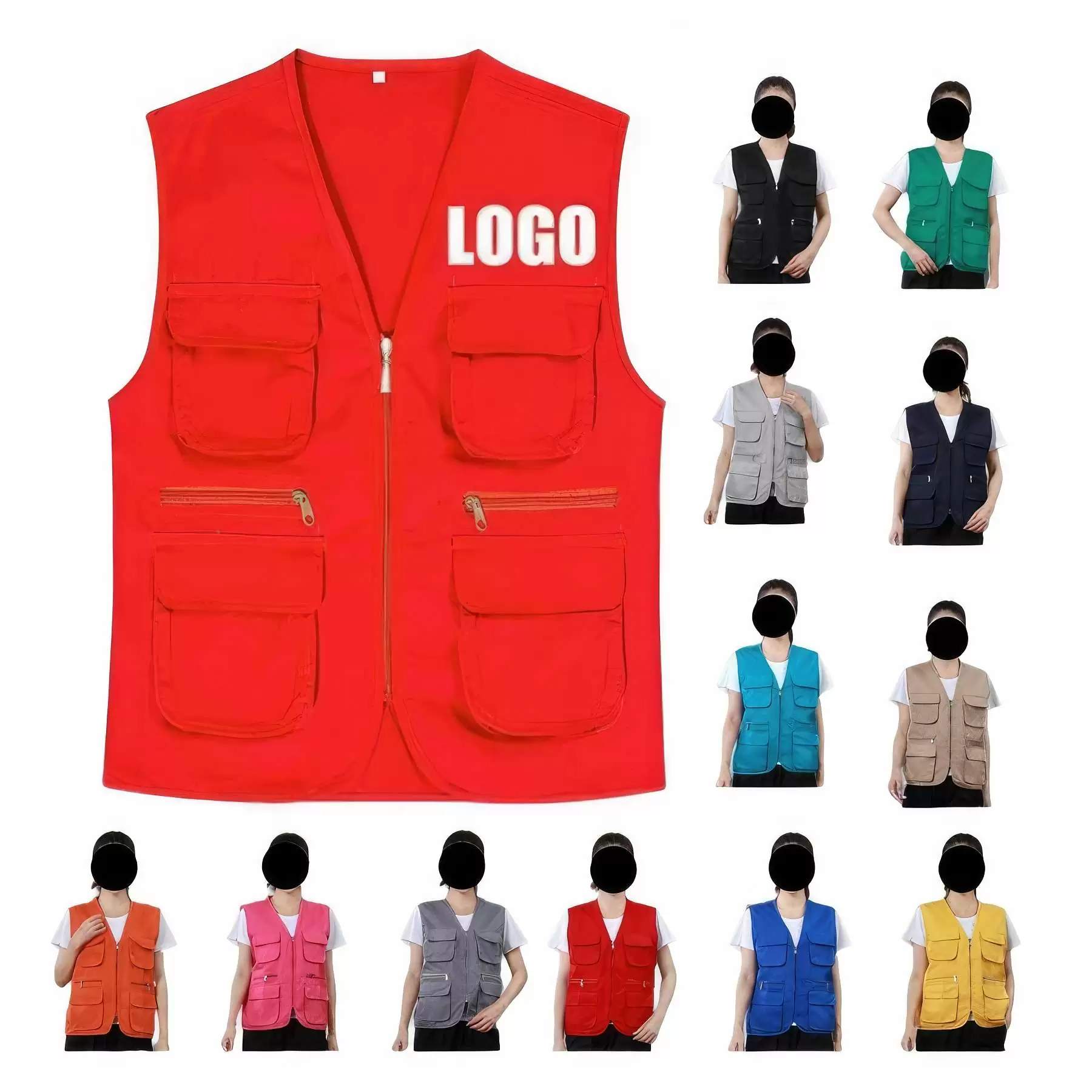 Custom Volunteer Event Vest Organization Work Uniform