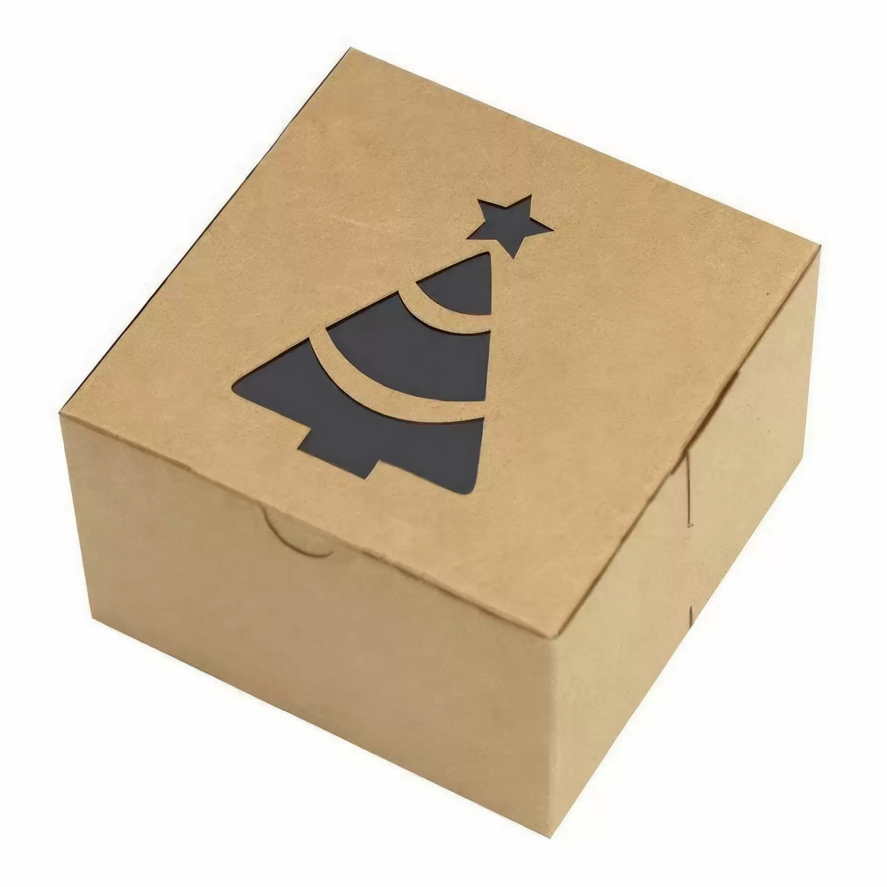 Christmas TO-GO Small Cake Packaging Box with Window - Image 2