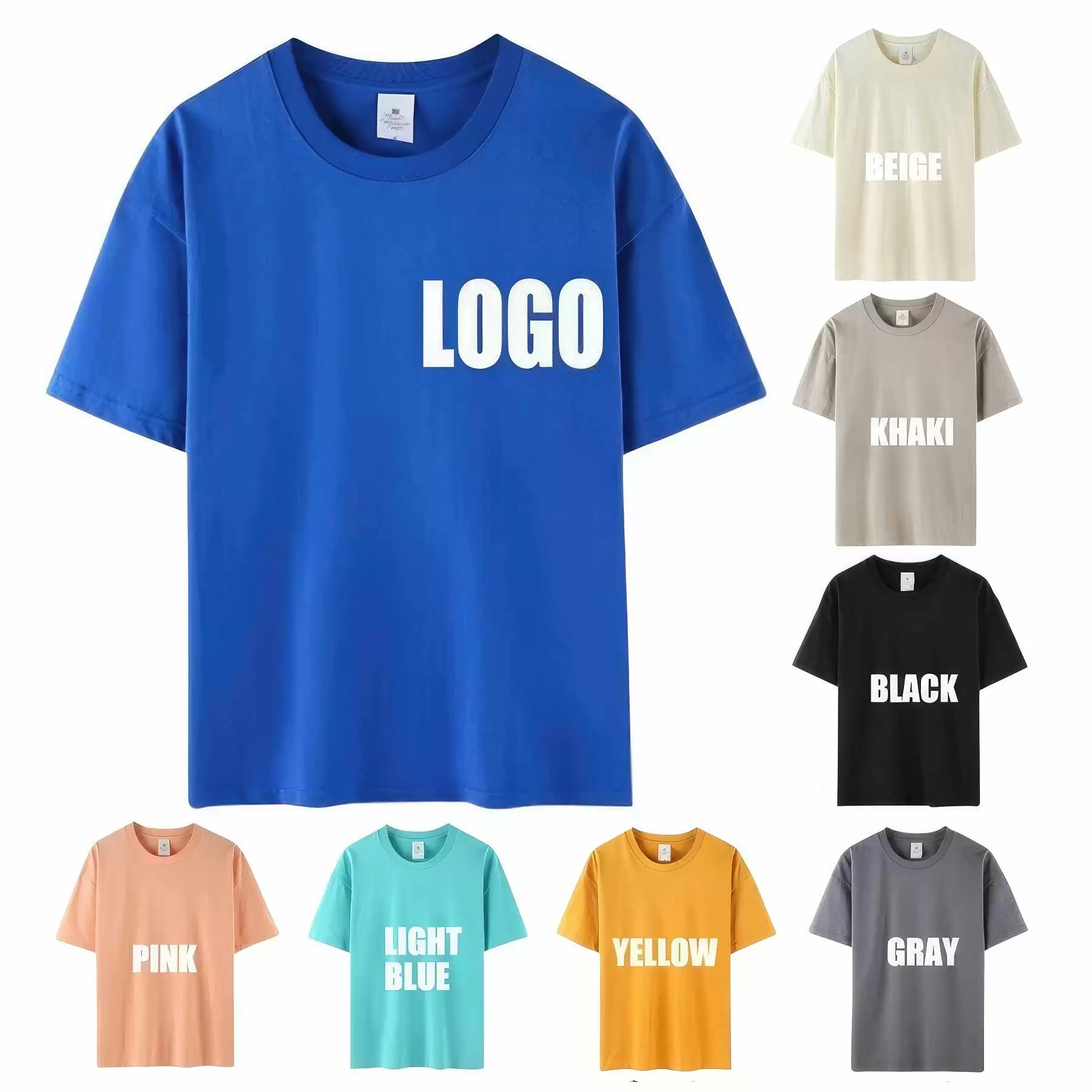 Custom 100% Cotton T-Shirt Promotional Team Uniform