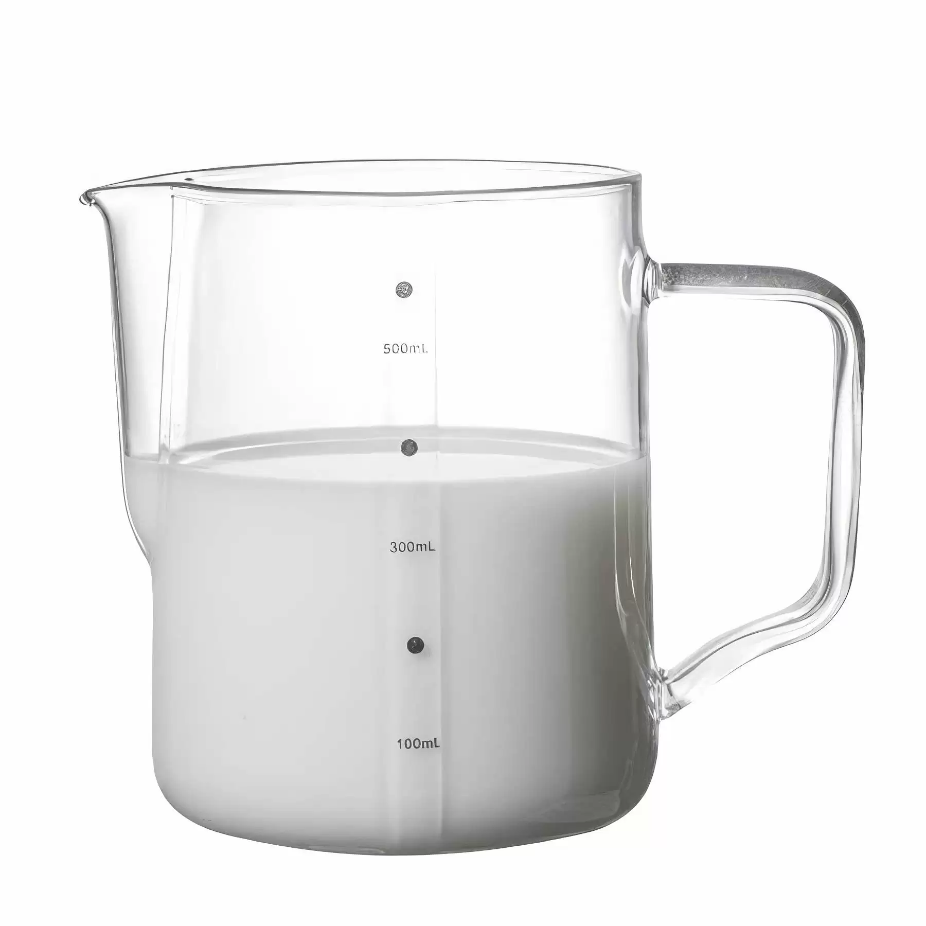 10/16 OZ. Glass Milk Frothing Pitcher Cup - Latte Art 10 oz - Image 2