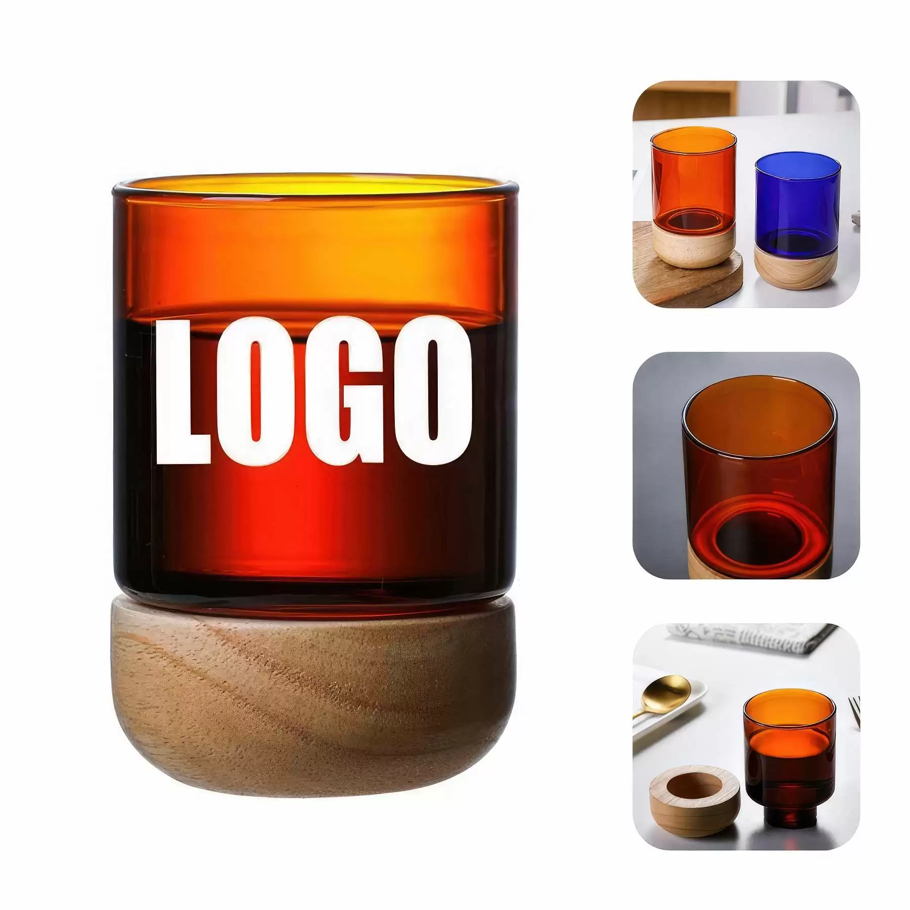 Custom 9 OZ. / 280ML Glass Tea Coffee Drink Gift Cup