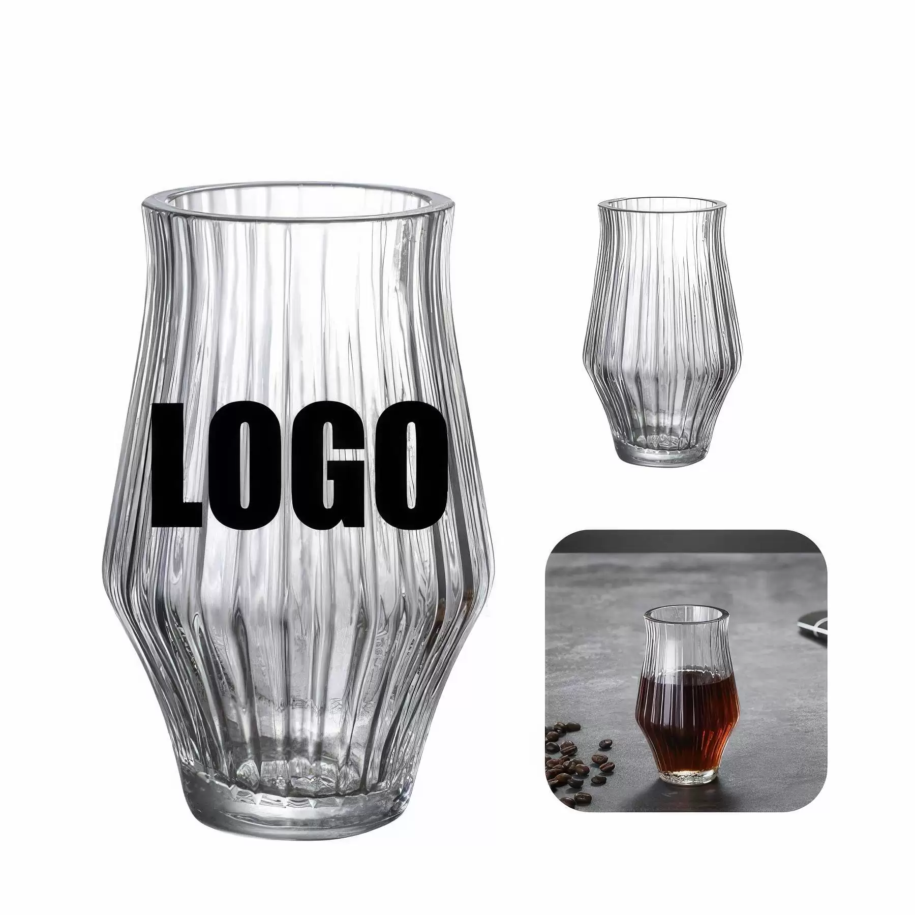 140ml/4.7 OZ. Glass Coffee Mug & Wine Drink Gift Cup