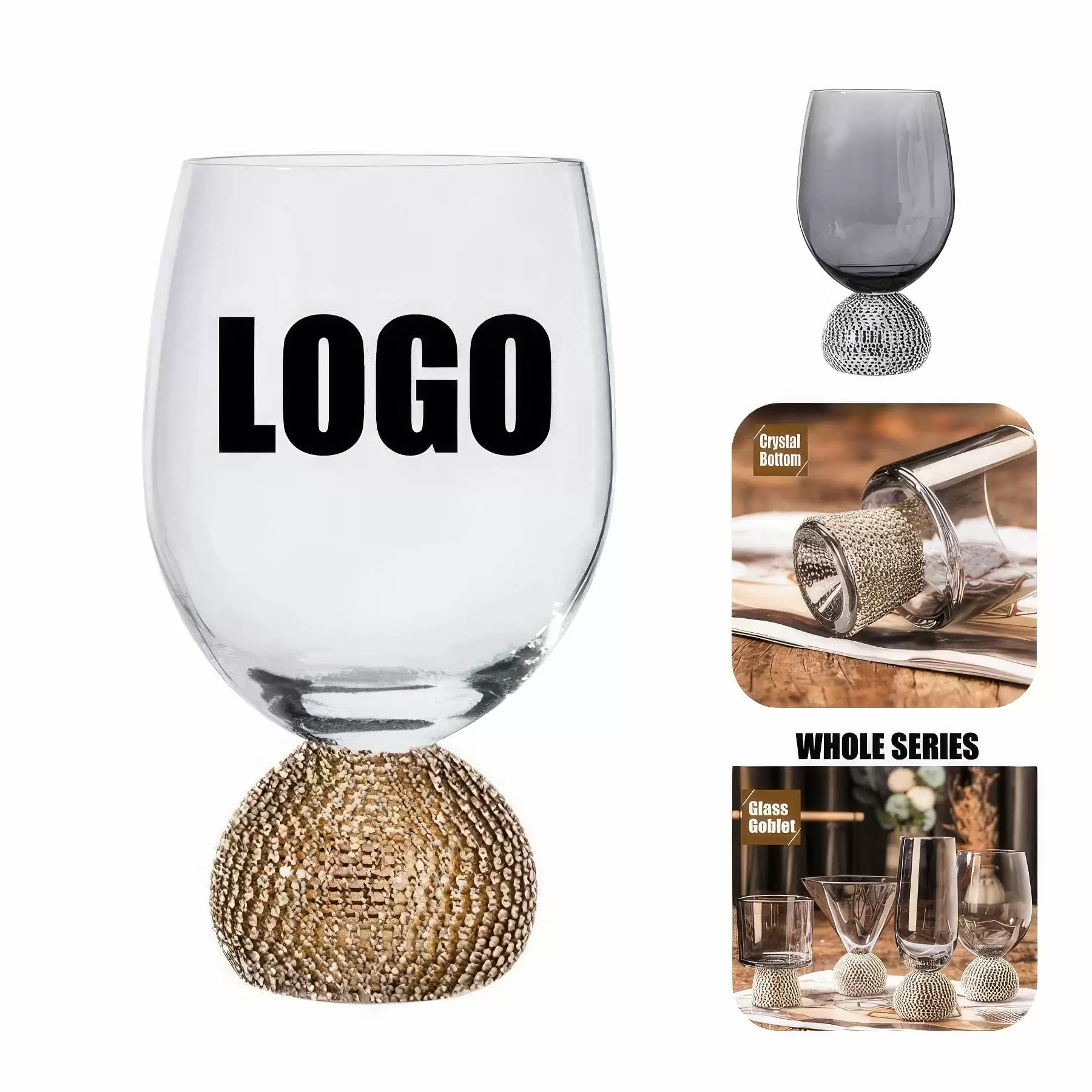 480ml 16oz. Glass Wine Champagne Gift Drinking Goblet Cup