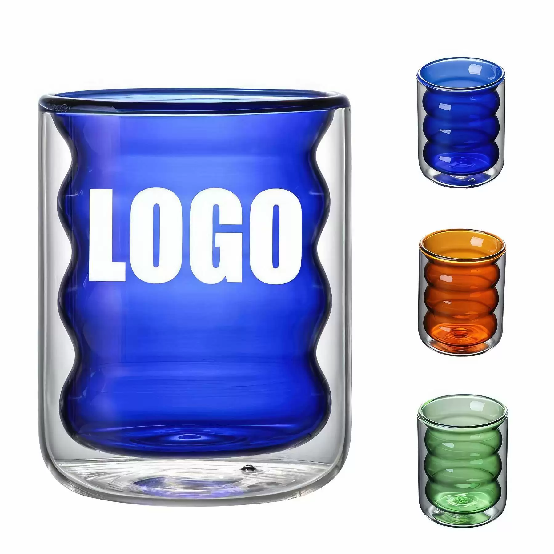 200ml 6.7oz Glass Tea Coffee Mug & Office Drink Gift Cup