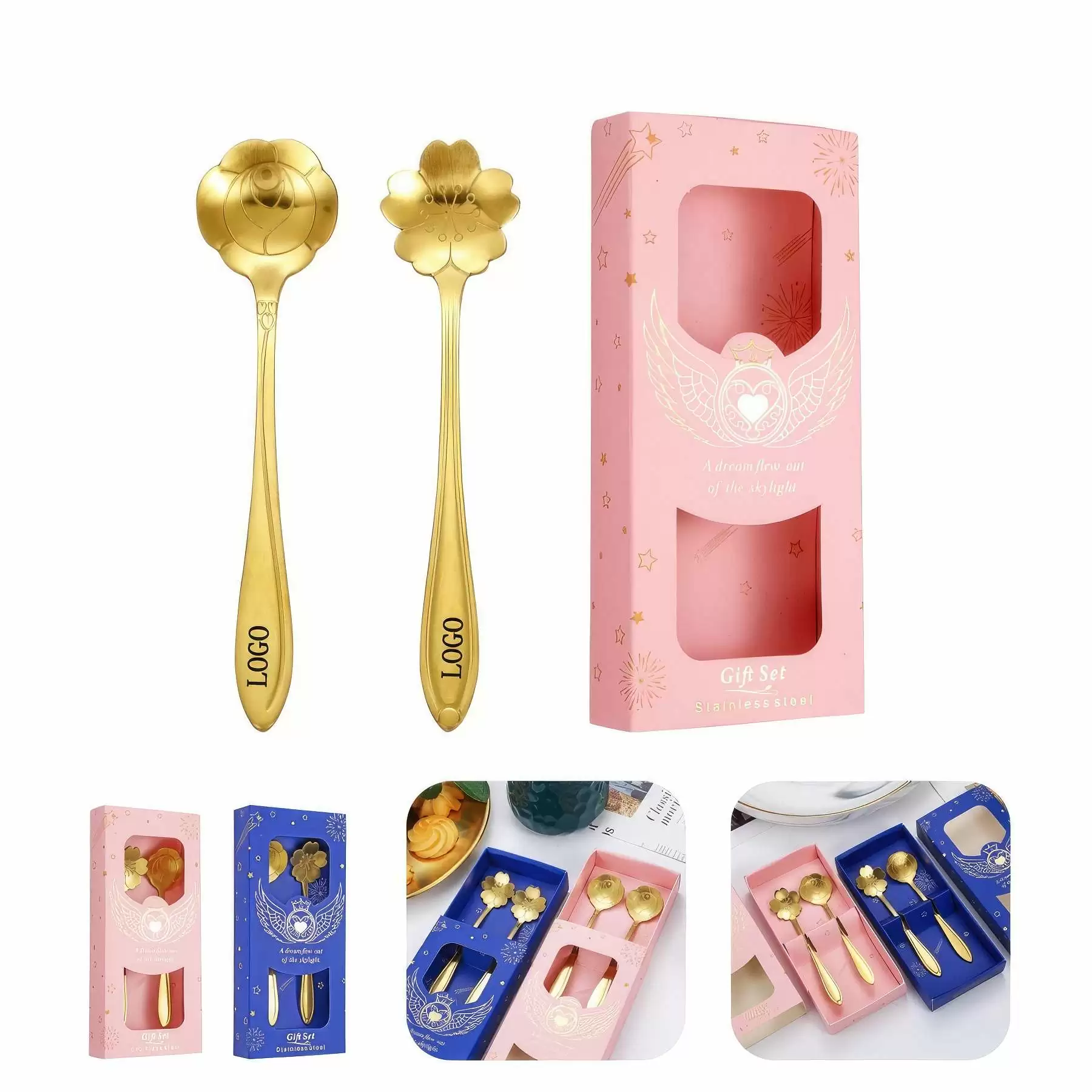 Stainless Steel Coffee Stirrers,Ice Cream Spoon