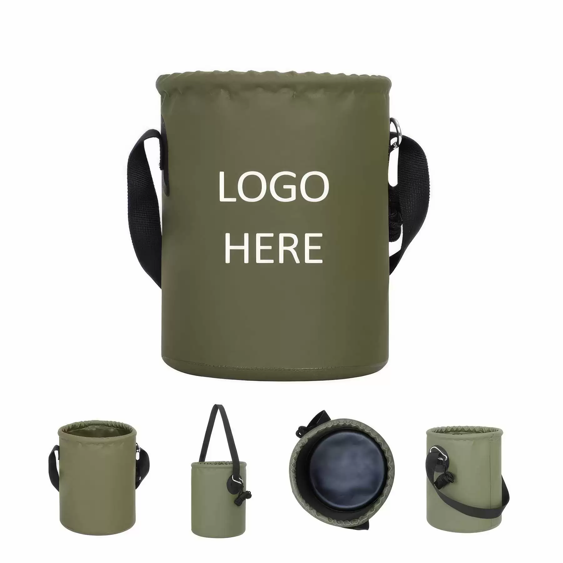 5L Waterproof Portable Water Bucket with Shoulder Strap