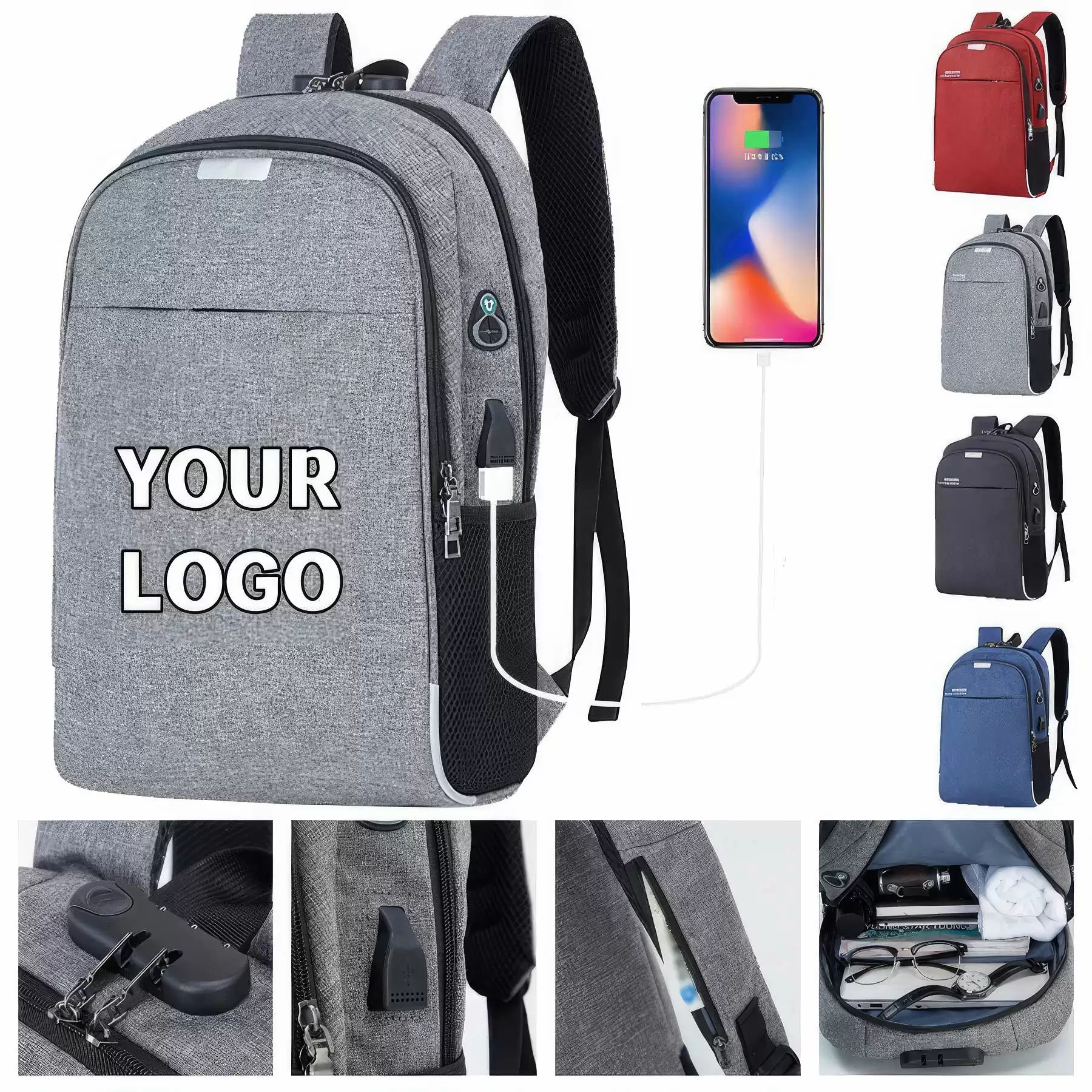 Anti Theft Business Laptop Backpack