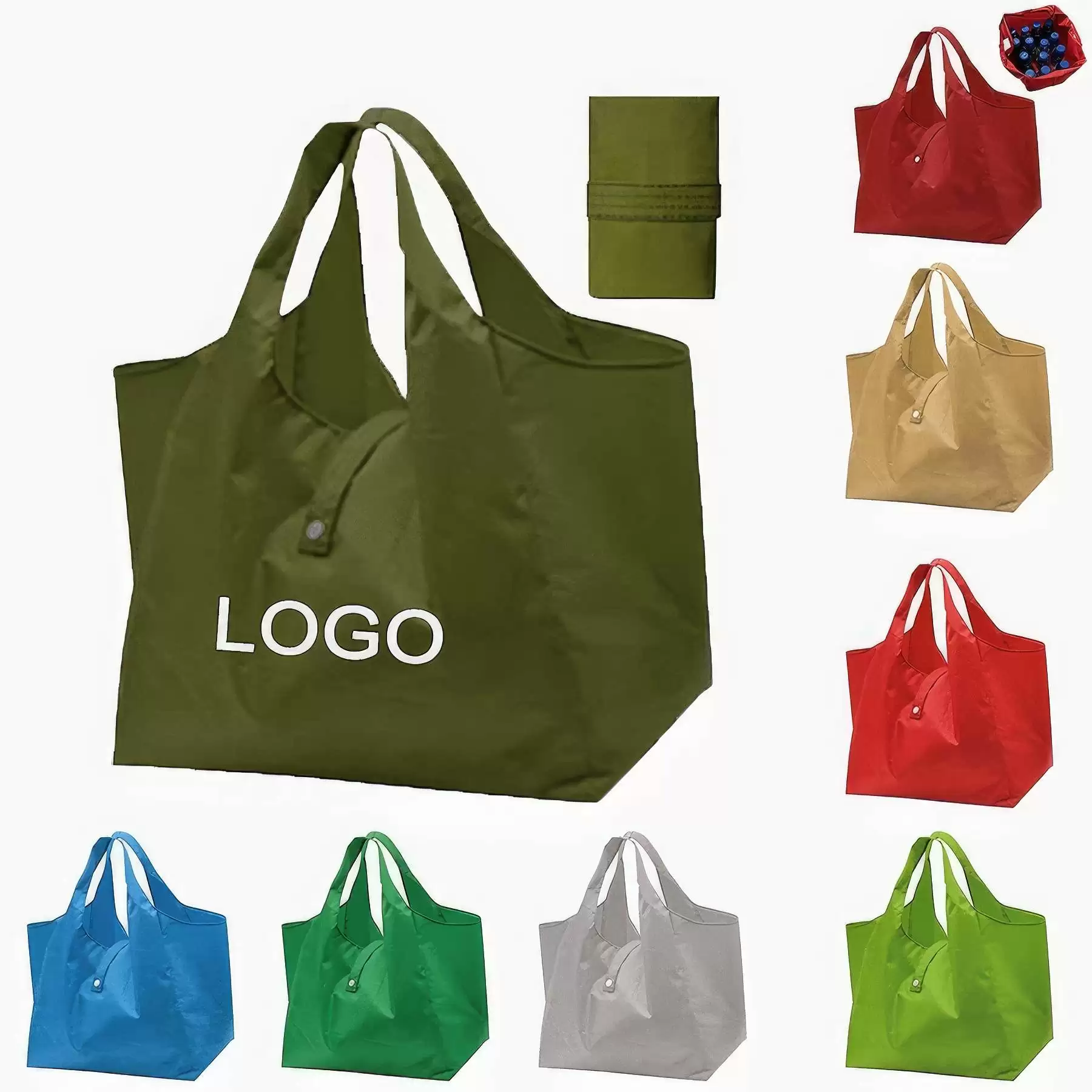 Collapsible Custom Waterproof Oxford Cloth Shopping Bag