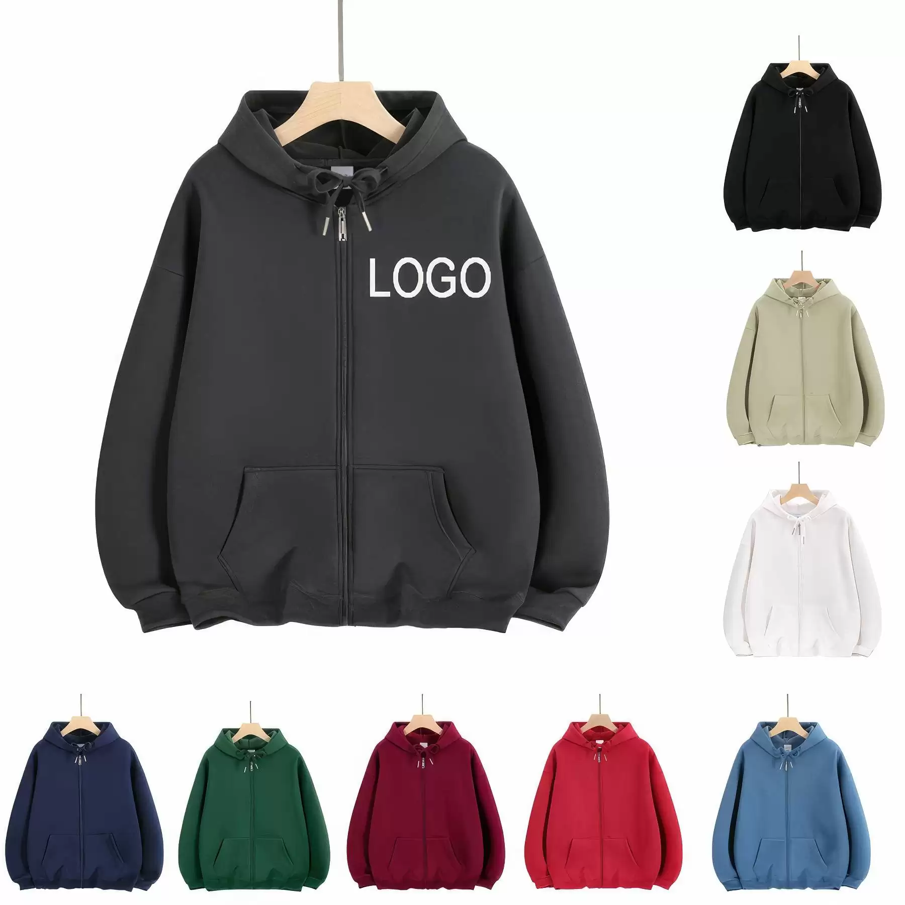 Styles Personalized Hoodie Full Zipped