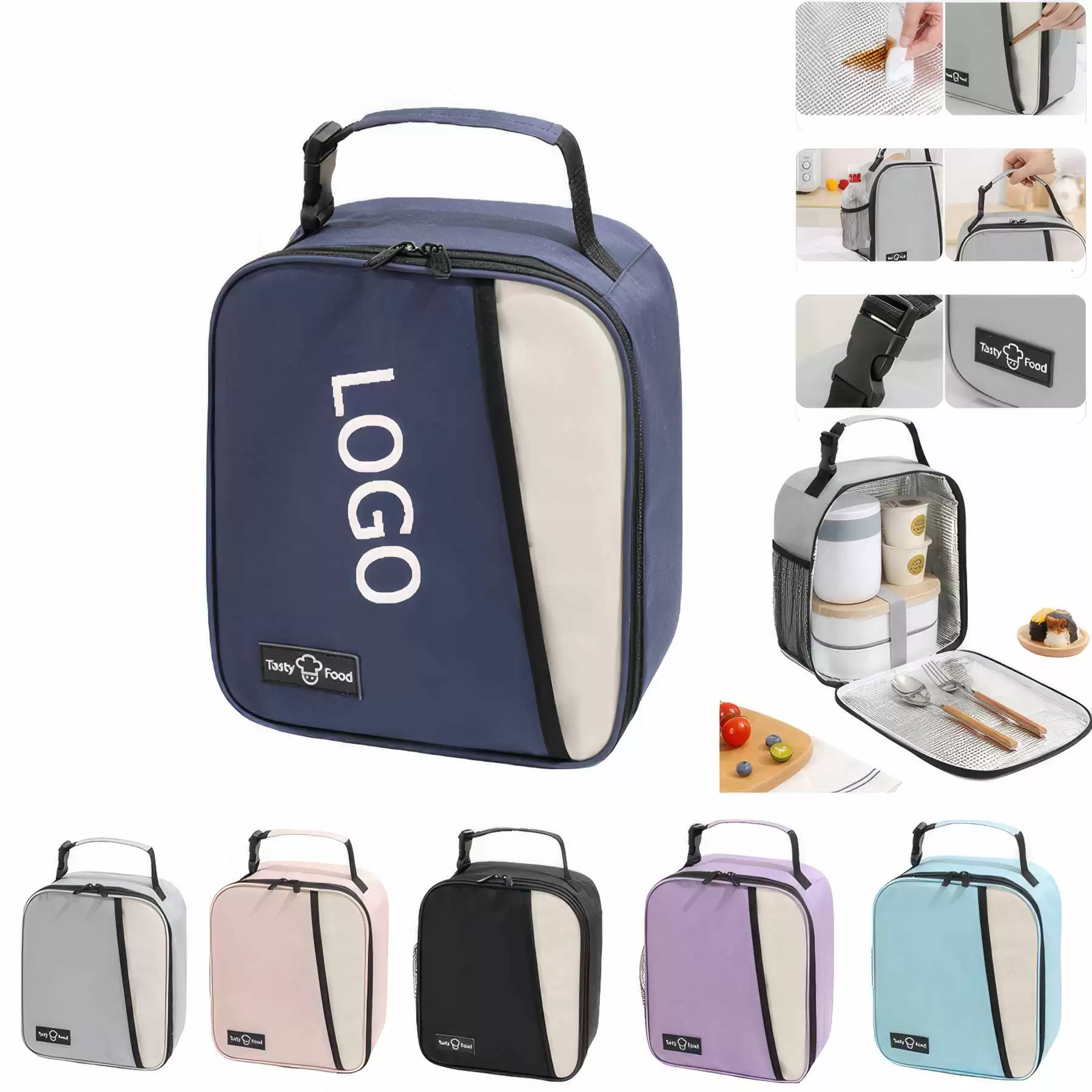 Insulated Bag, Leakproof Portable Lunch Box