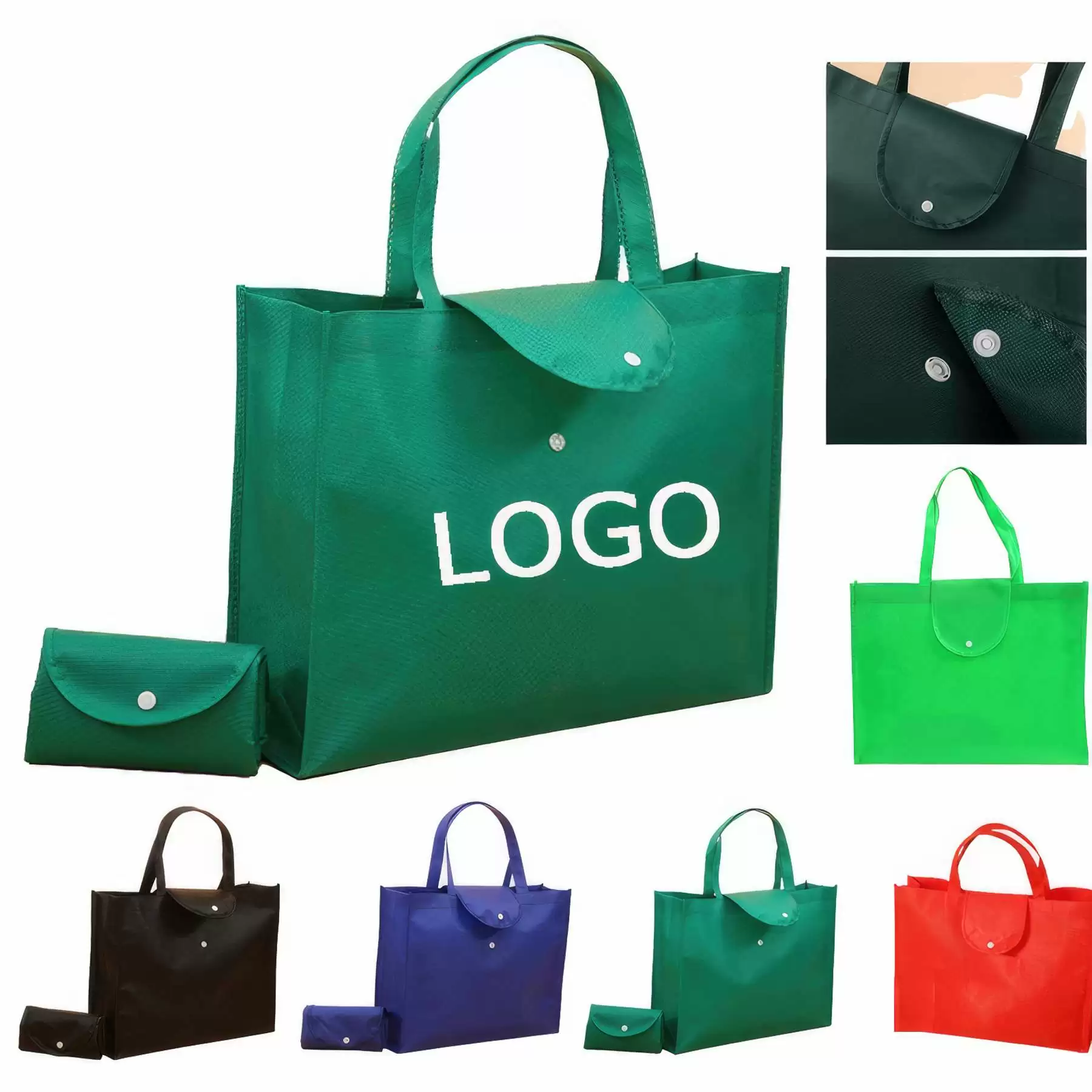 Button Non-Woven Bag