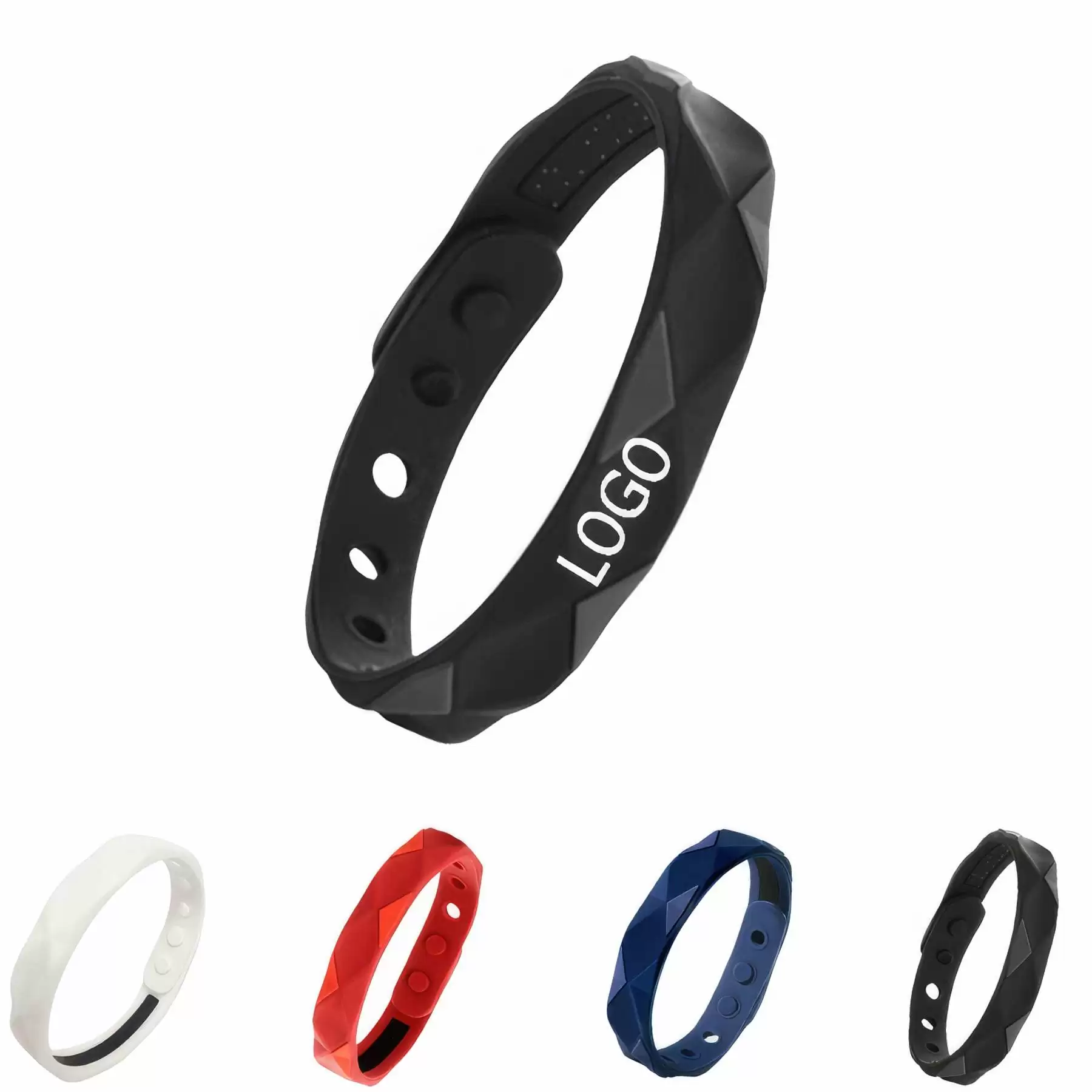 Silicone Negative Ion Sports Bracelet
