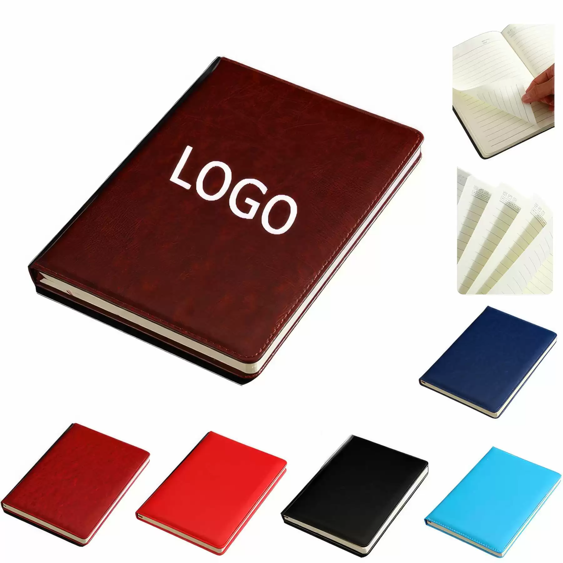 A5 Business Leather Meeting Notebook