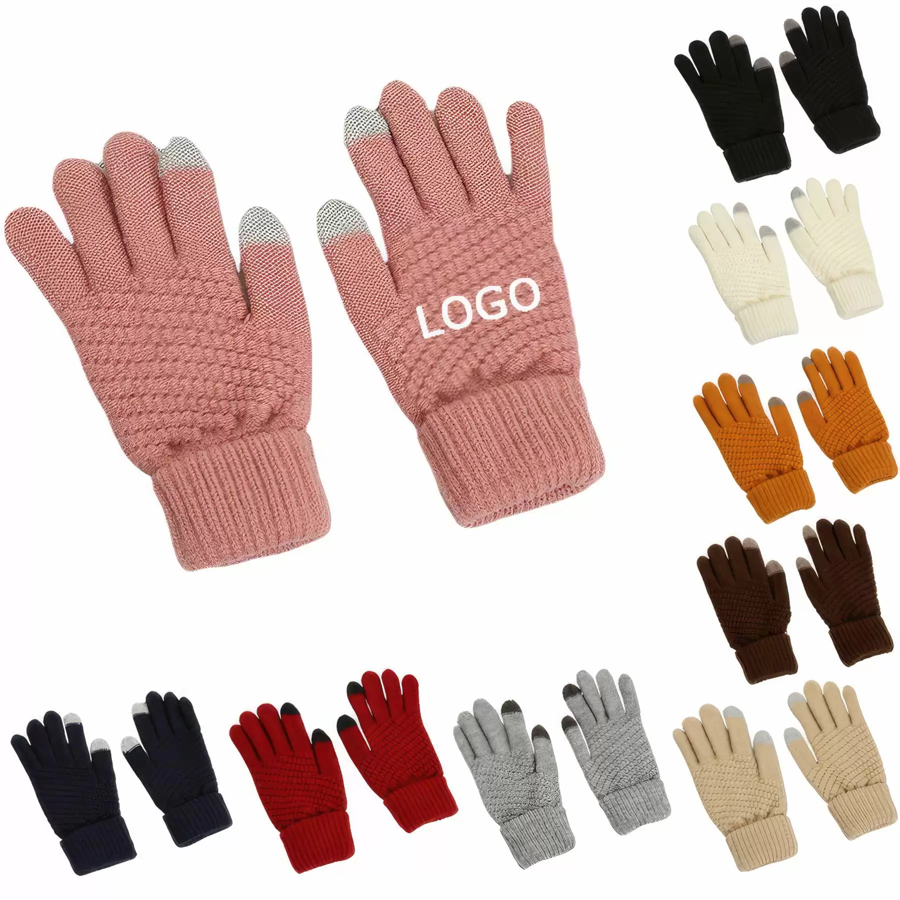 Fashion Jacquard Knitted Gloves