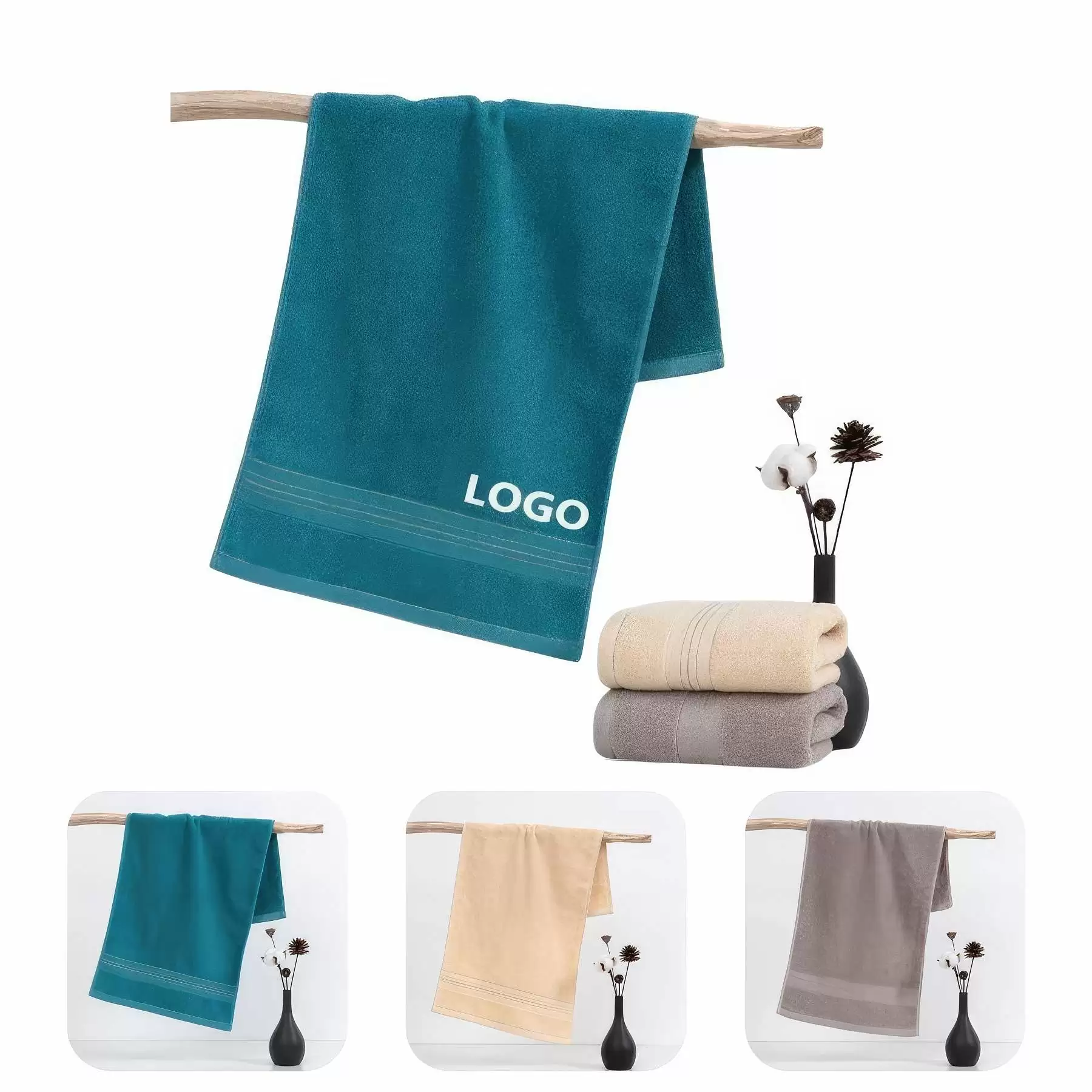 Custom Highly Absorbent Bath Towel(14" x 29")