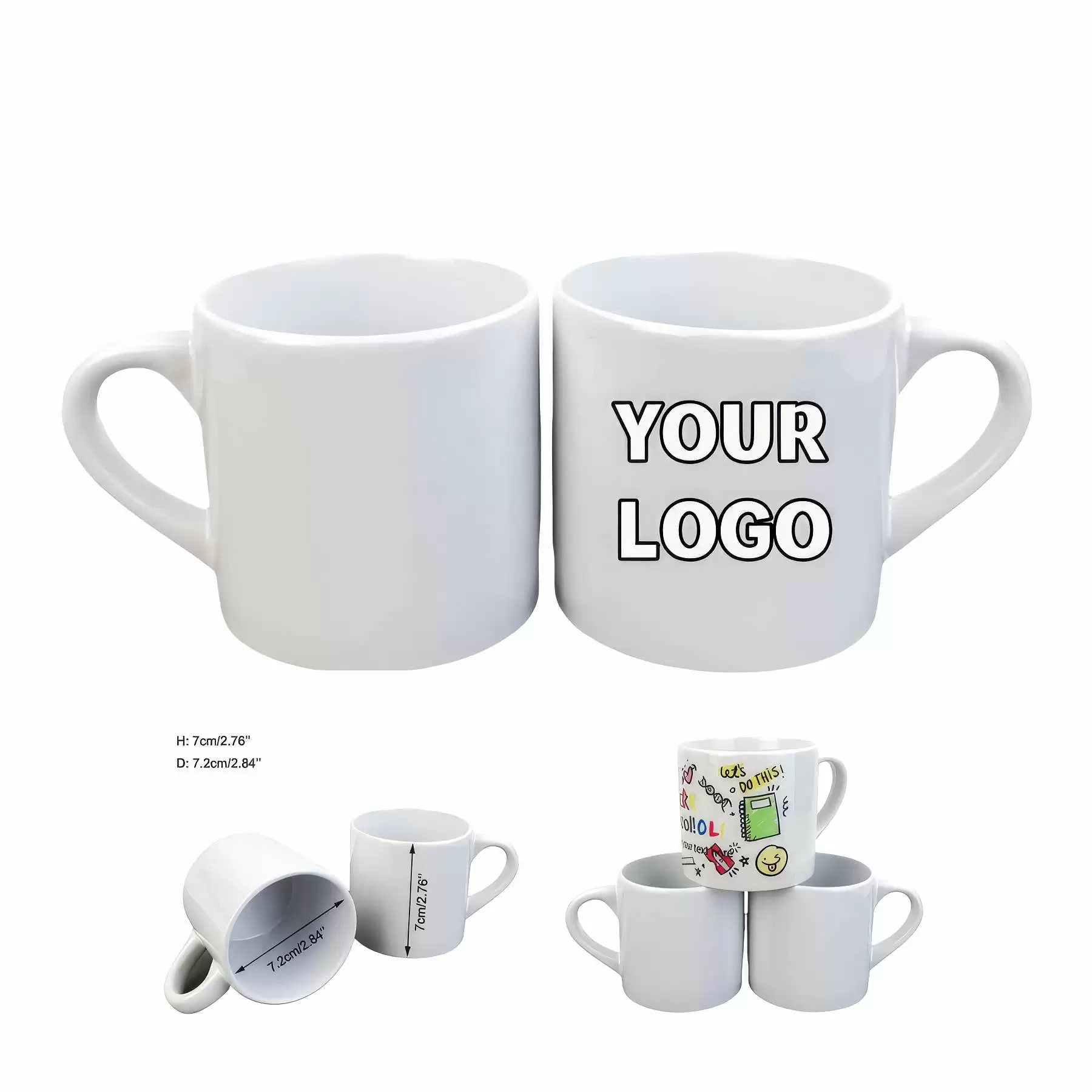 Full Color Sublimated 6 Oz. Ceramic Coffee Cup