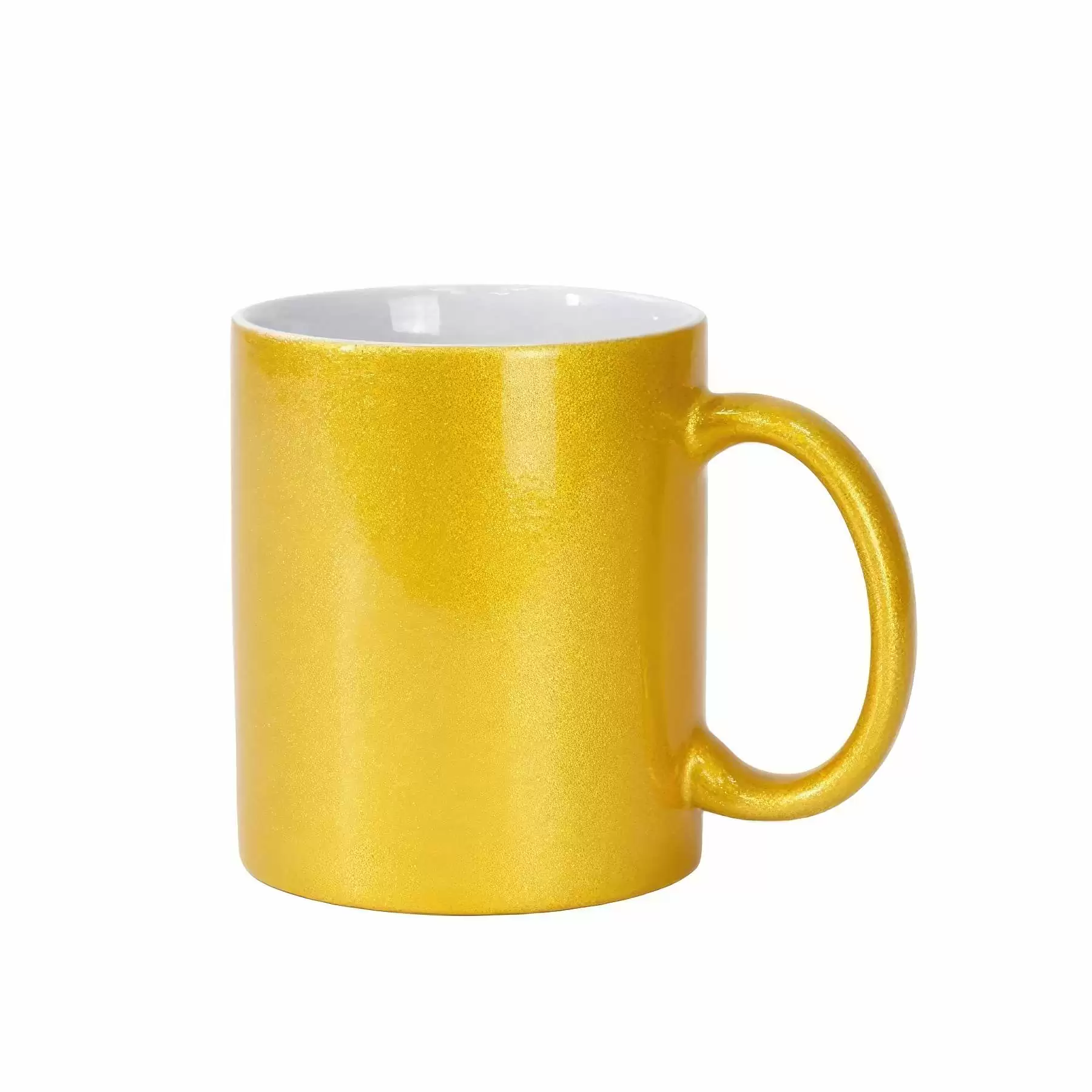 11 oz Full Color Sublimation Glossy Sparkly Ceramic Mug - Image 2