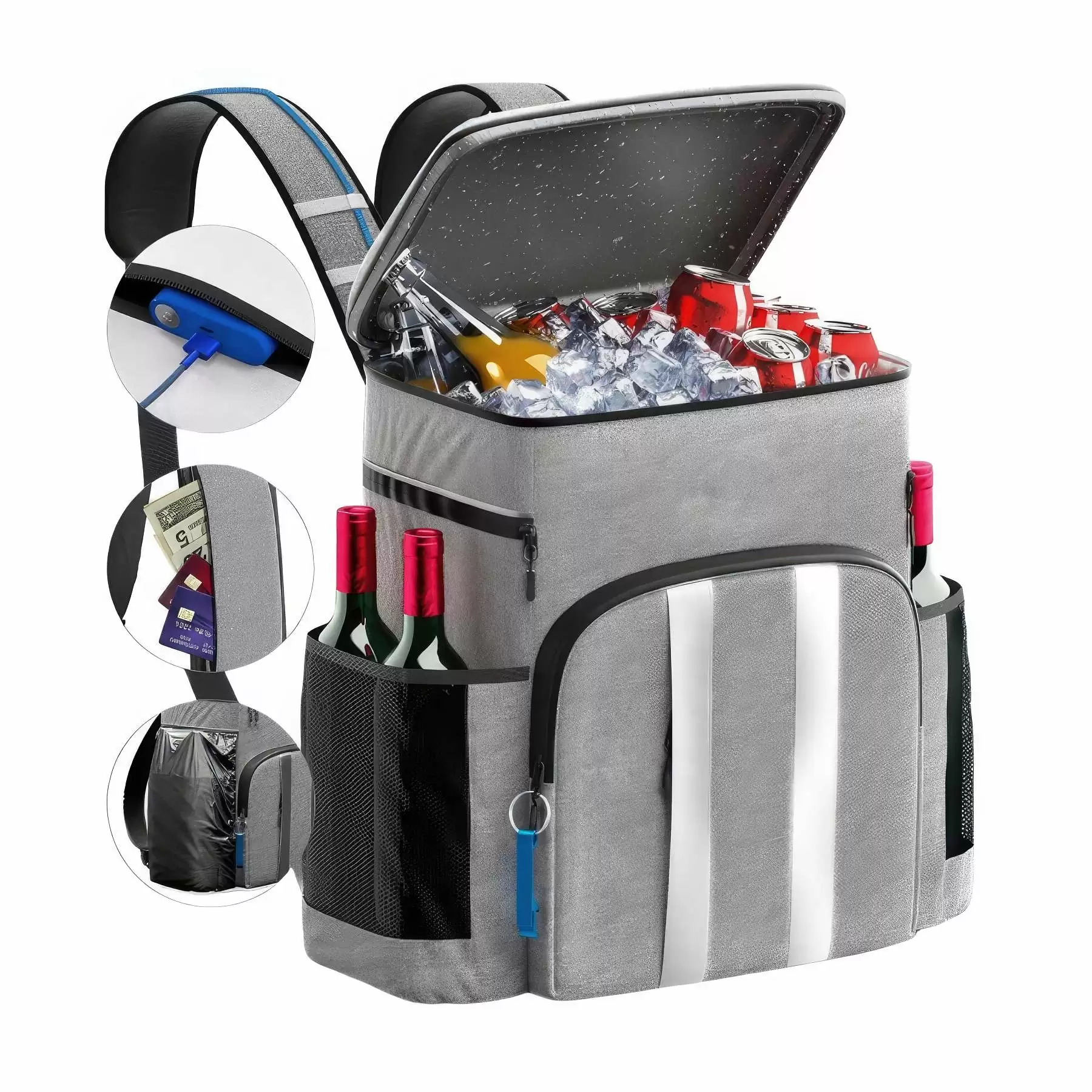 20L Leakproof Insulated Cooler Bag for Picnic - Image 2