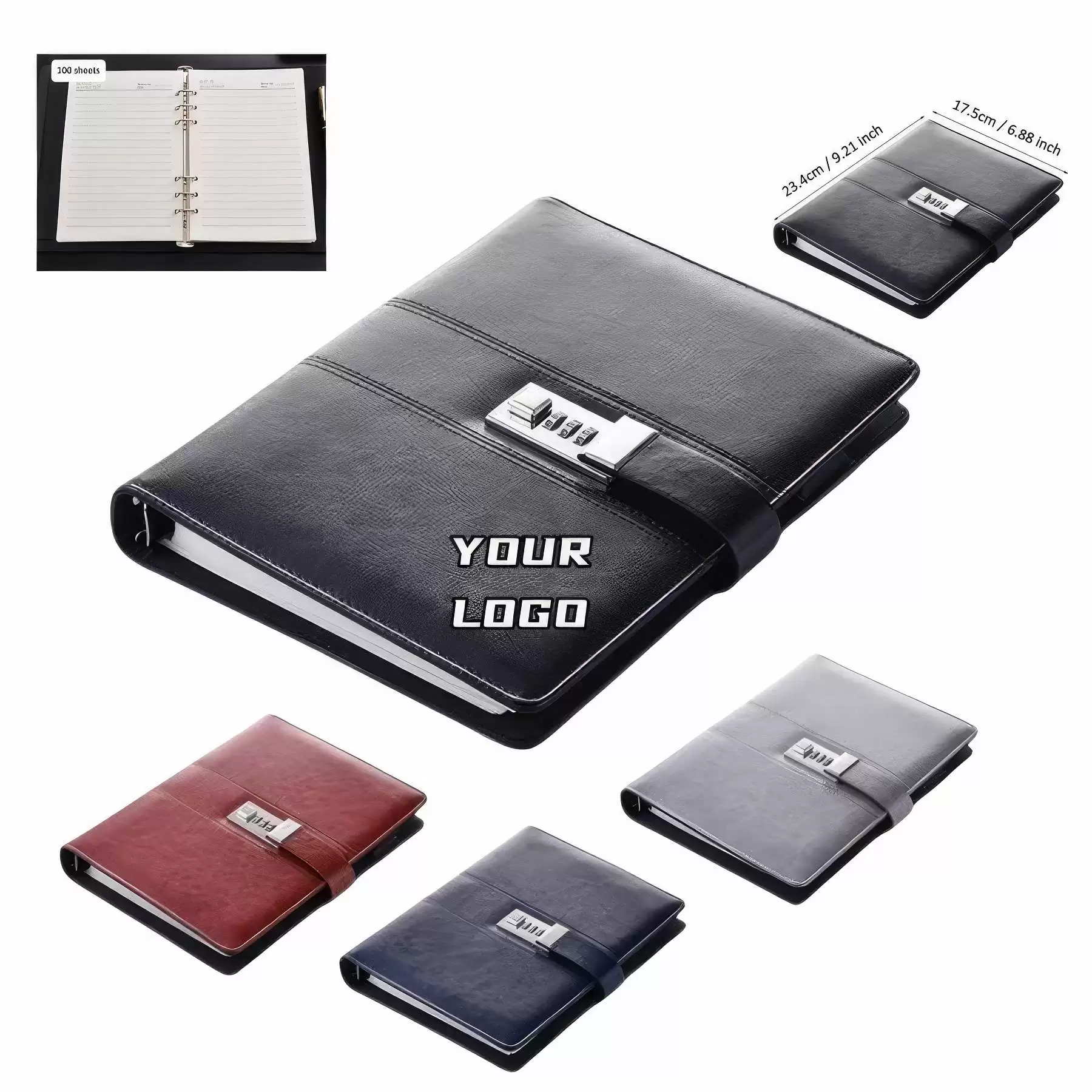 Binder Notebook with Lock