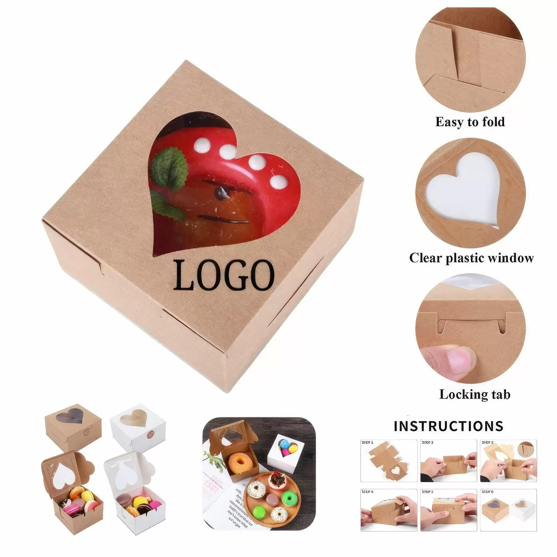 Heart Shaped Cake Box