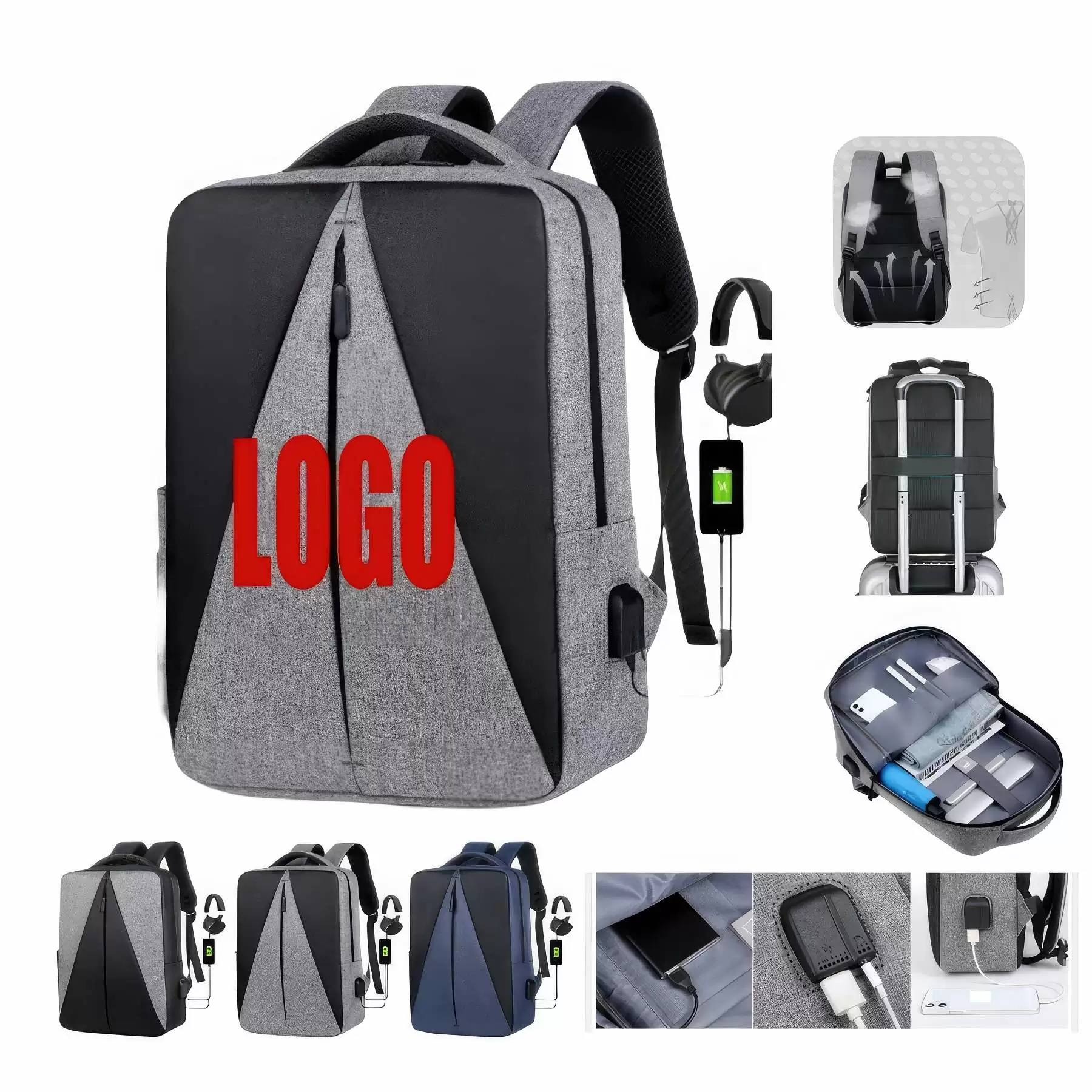Outdoor Backpacks Waterproof with USB Port