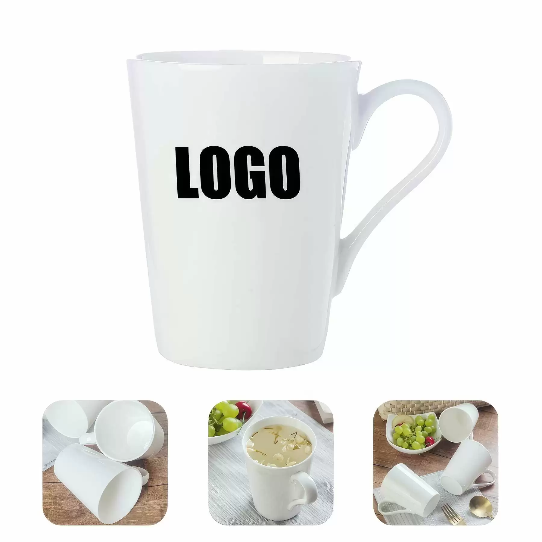 15OZ Simple Ceramic Bone China Cup