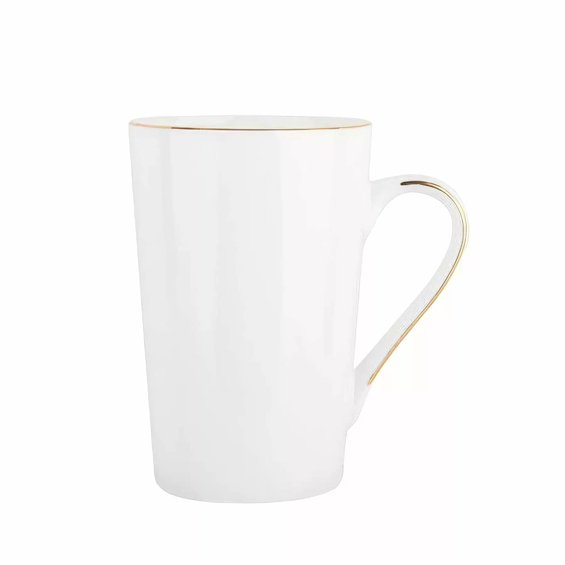 Creative Gold Line Couple Ceramic Bone China Mug - Image 2