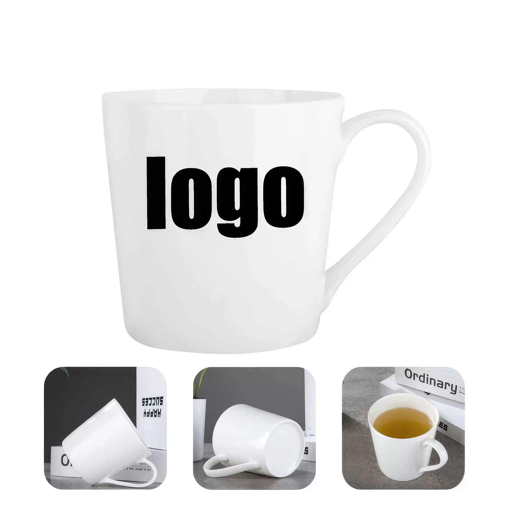 Simple Couple Ceramic Bone China Cup