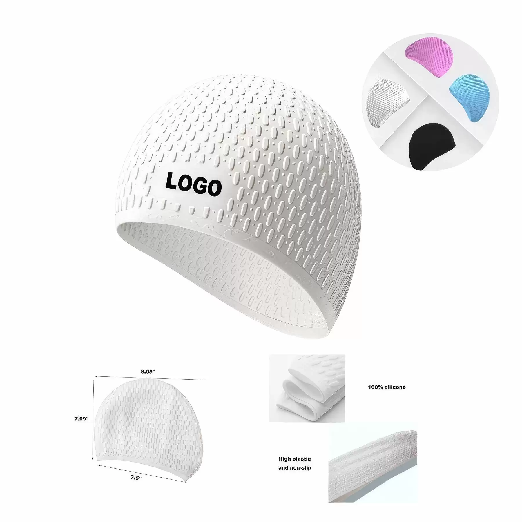 Custom Silicone Swim Cap