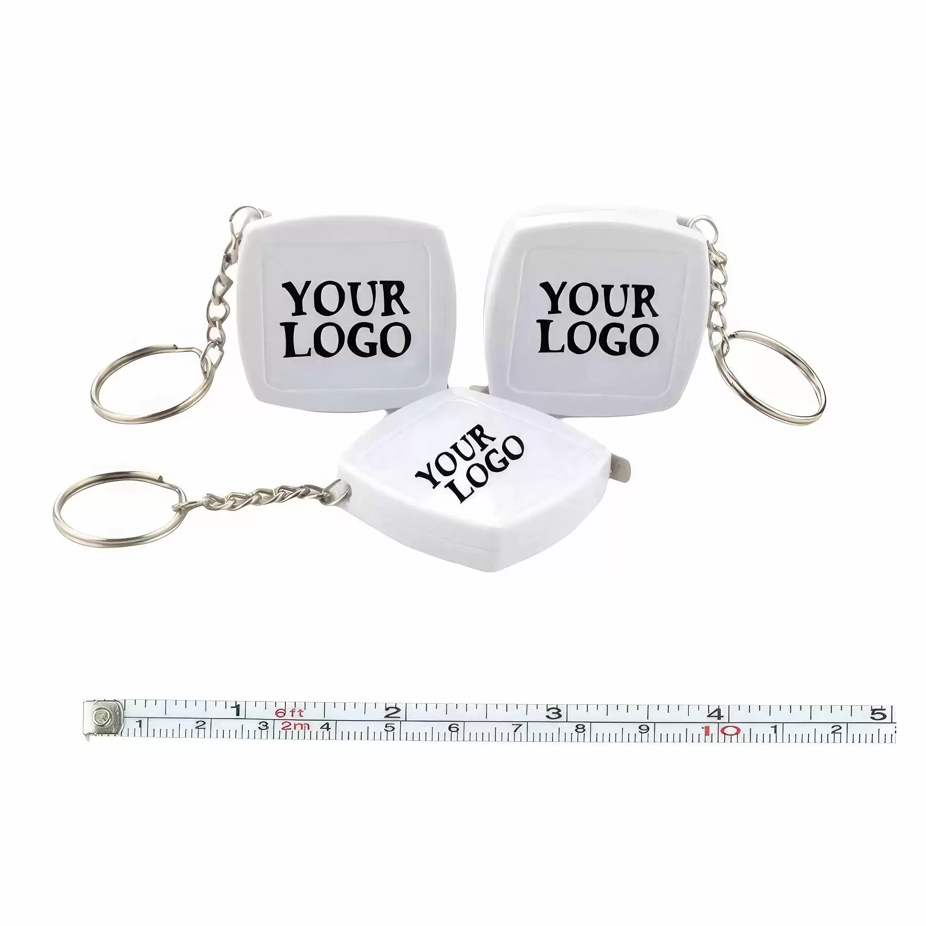 Soft Tape Measure Key Ring