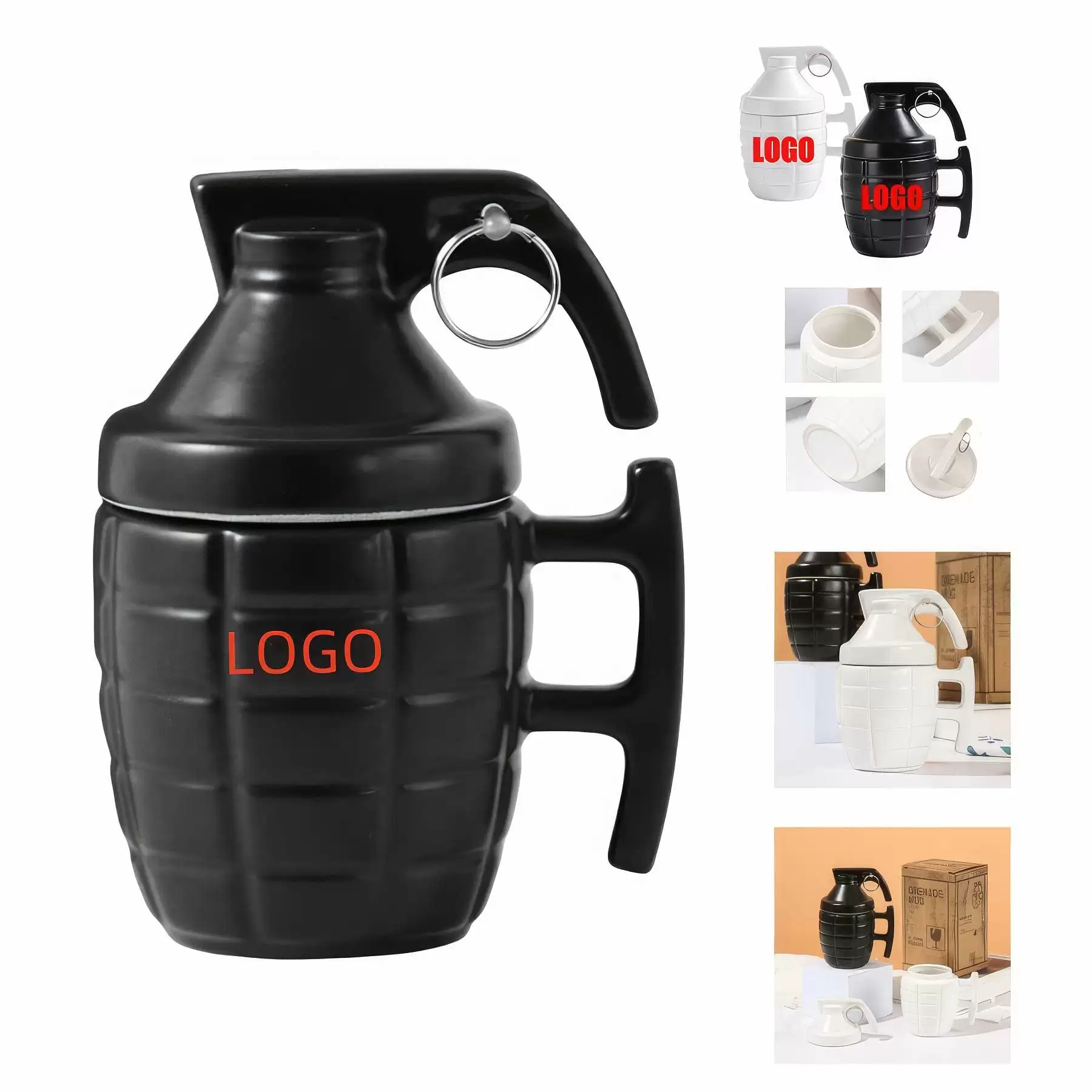 Custom 12 oz Creative grenade mugs