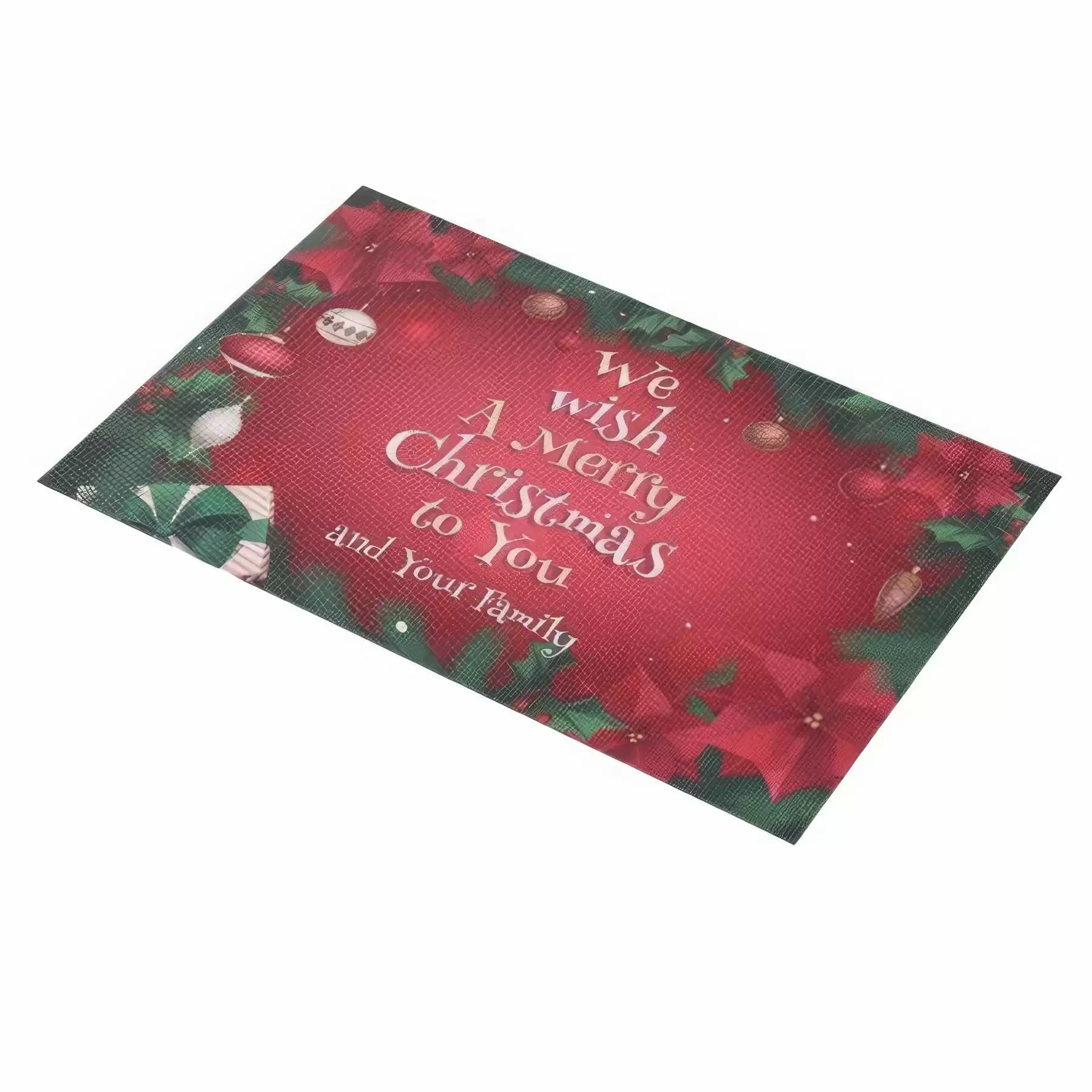 PVC Christmas Restaurant Food Placemat Dining Table Mat - Image 2
