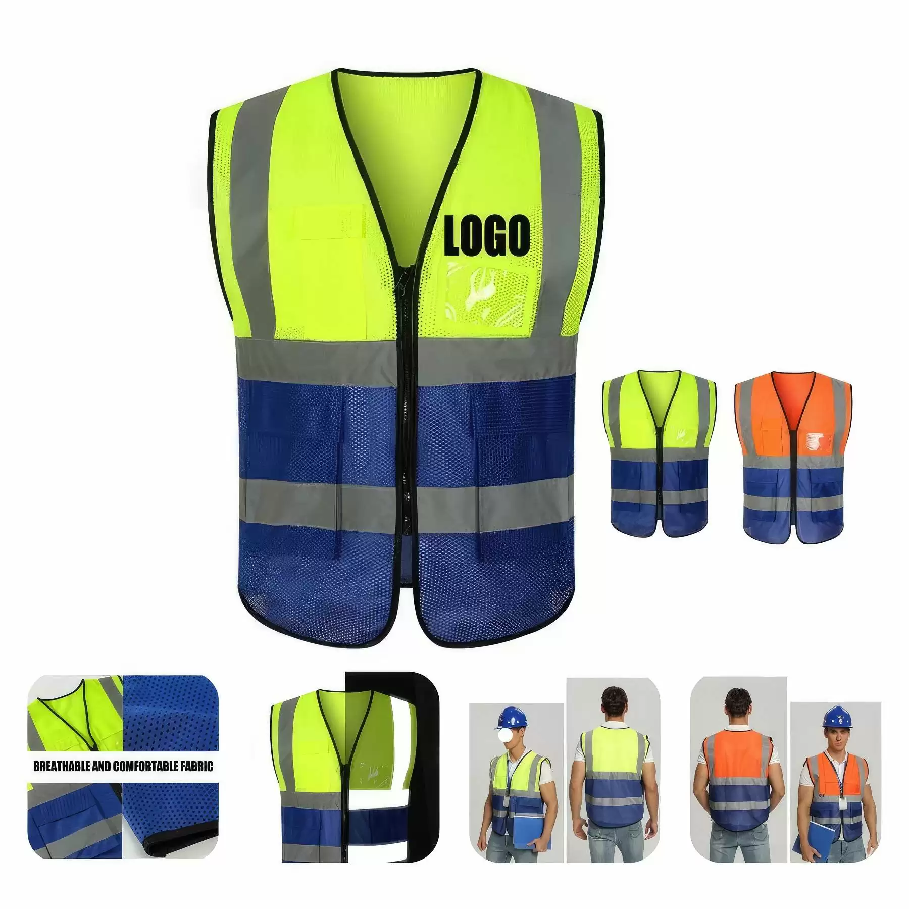 Emergency Security Construction Riding Reflective Strip Vest