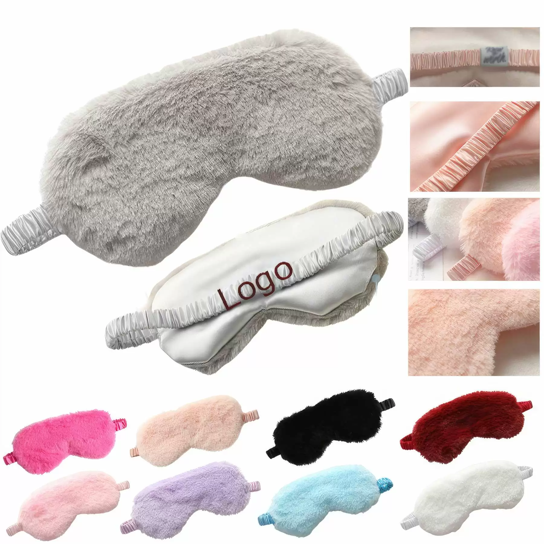 Rabbit Hair Blackout Sleep Mask