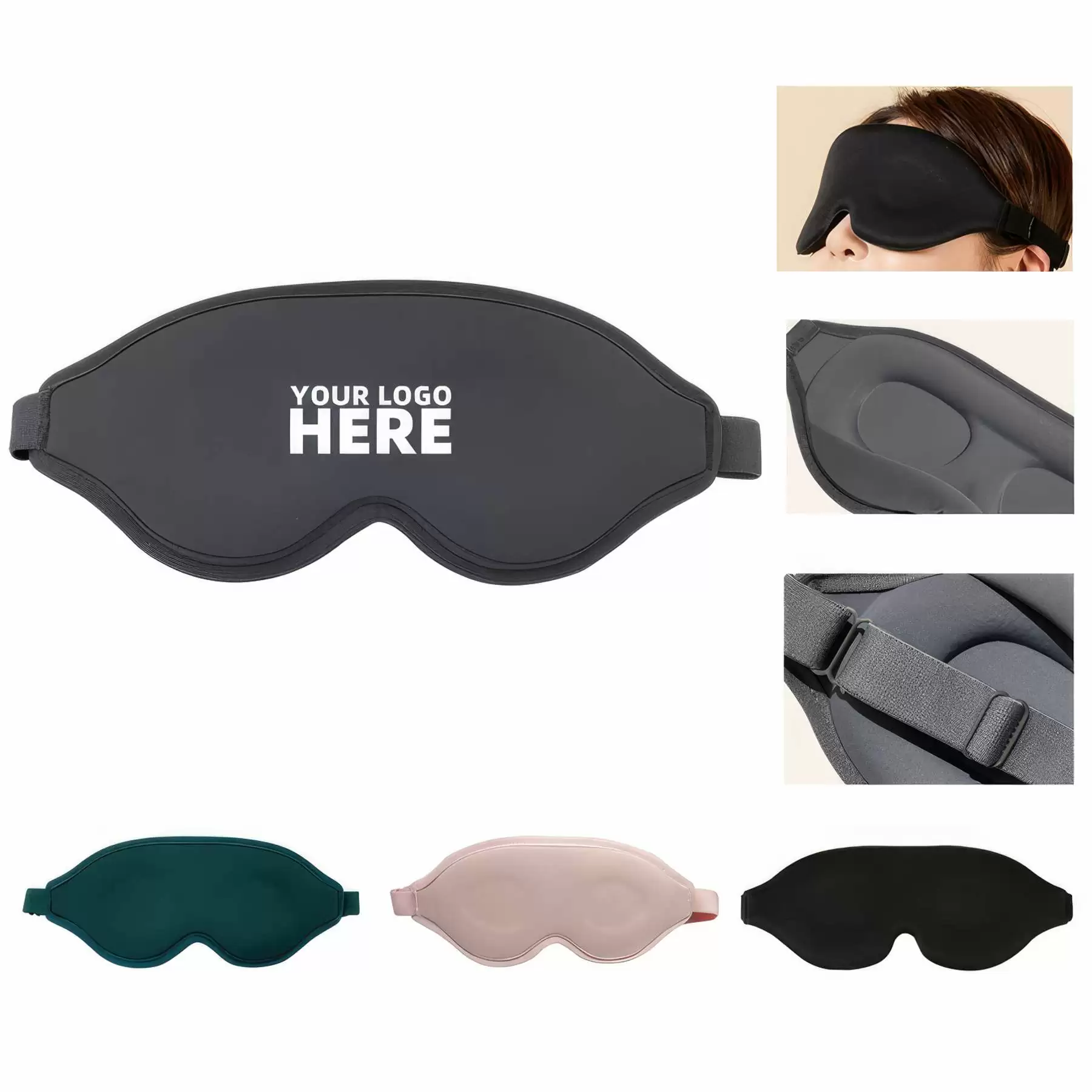 3D Resilient Memory Cotton Sleep Mask