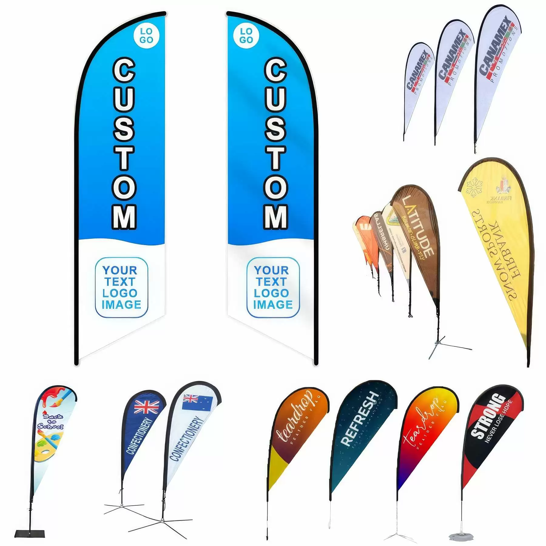 Advertising Water Blade Flag