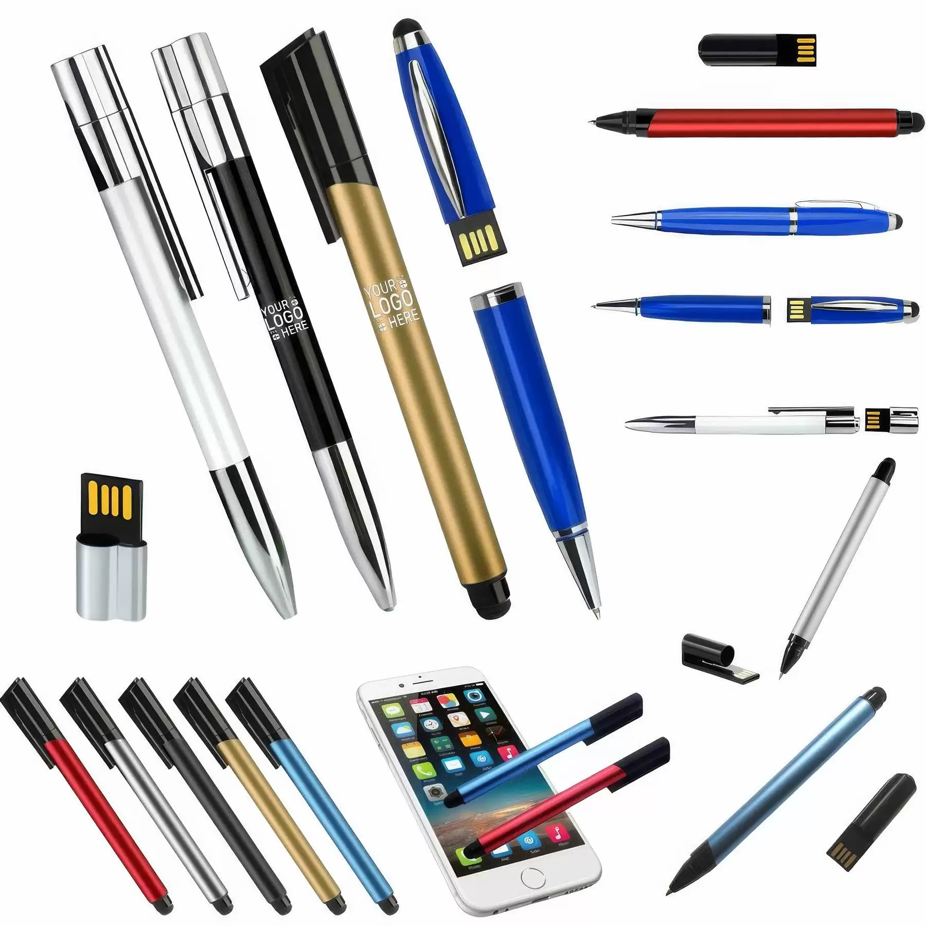Touchscreen USB Flash Drive Pen Multifunctional 3-in-1