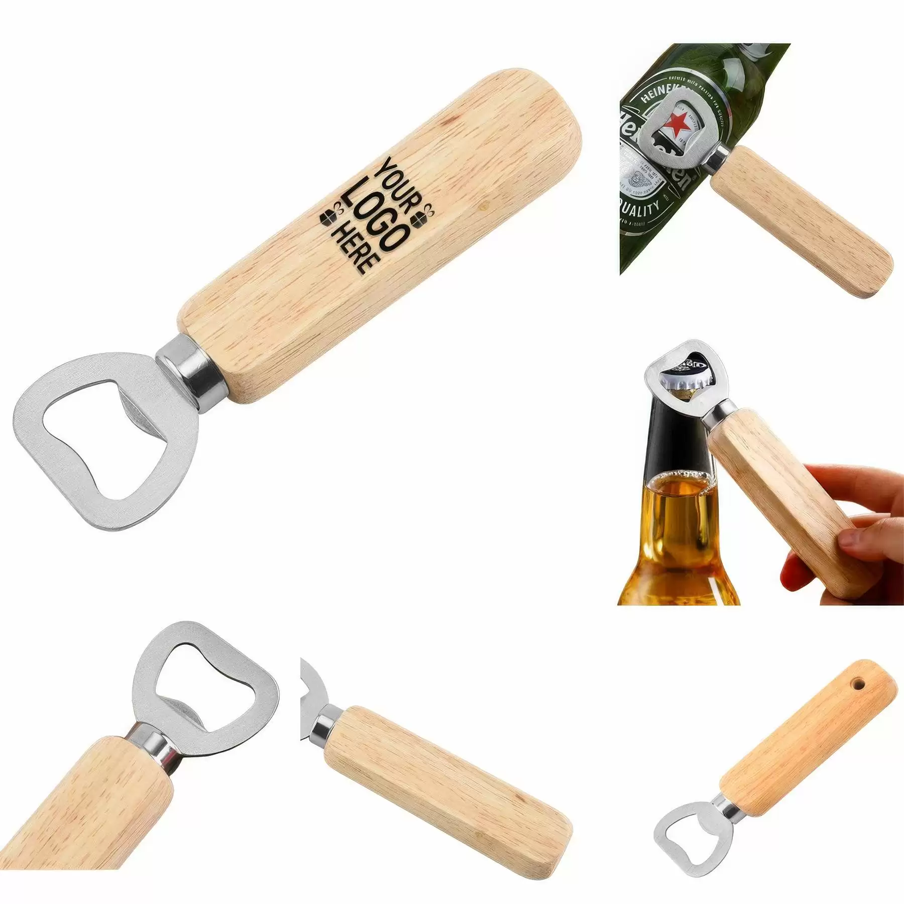 Wooden Handle Bottle Opener
