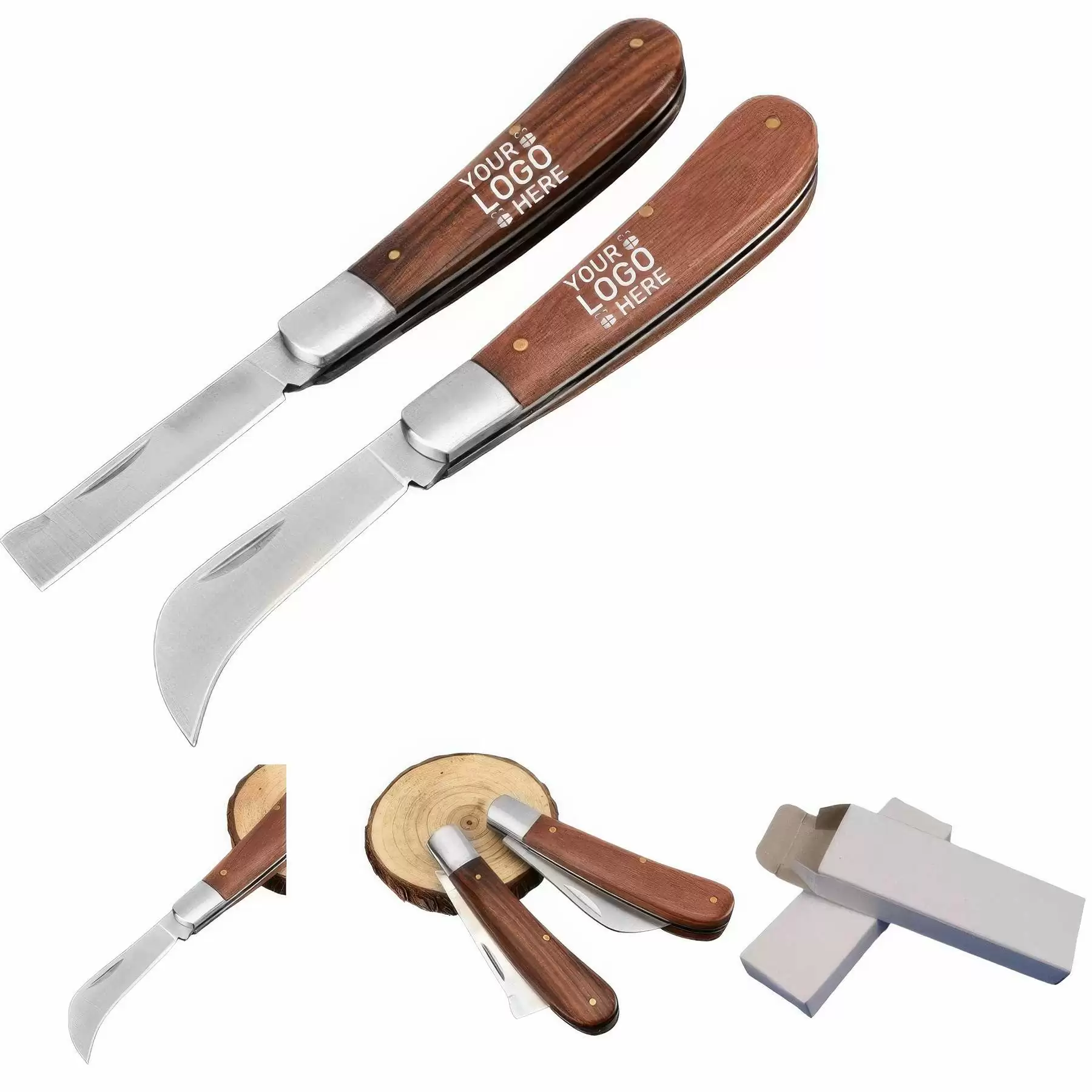 High Hardness Wooden Handle Outdoor Pocket Knife