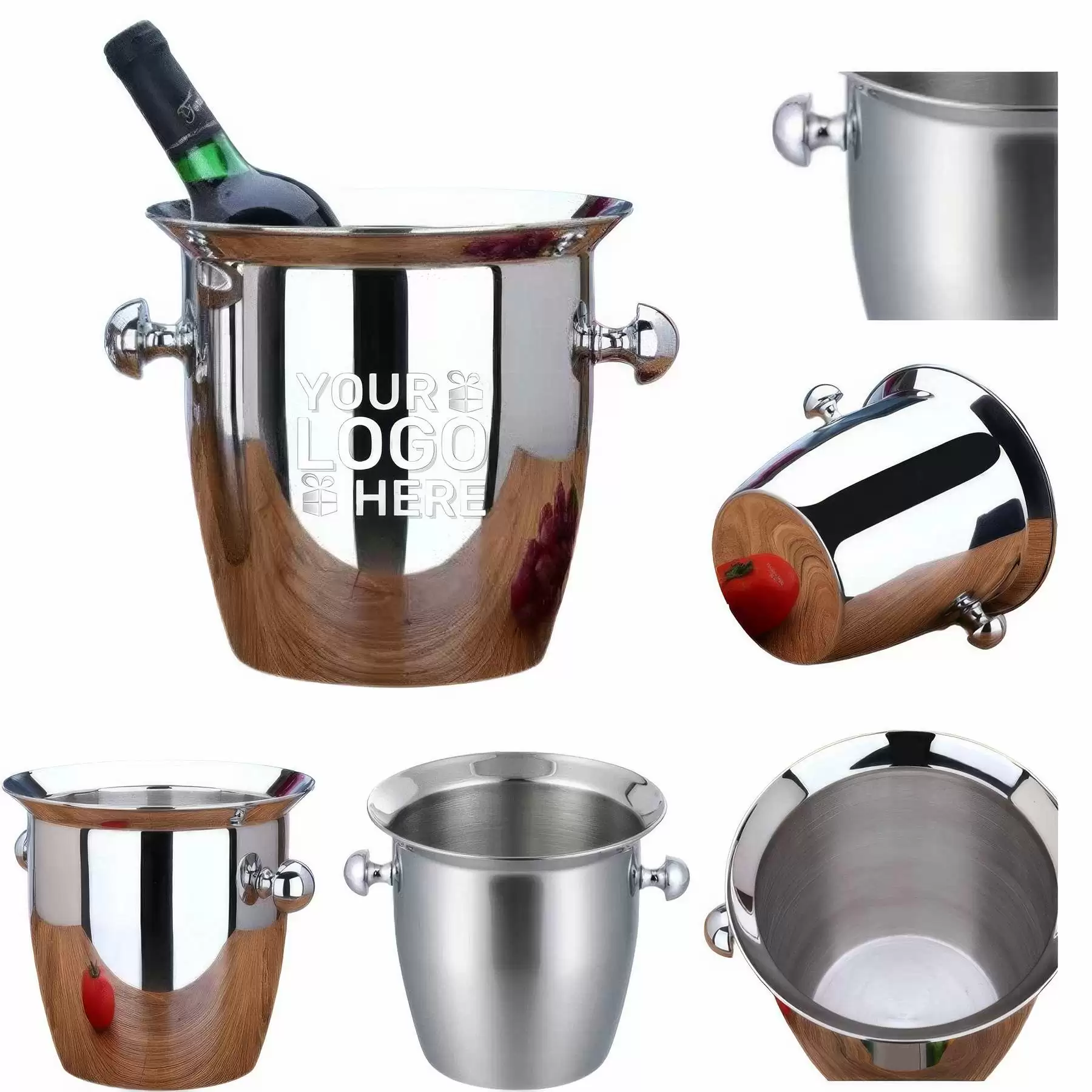Stainless Steel Horn Champagne Bucket