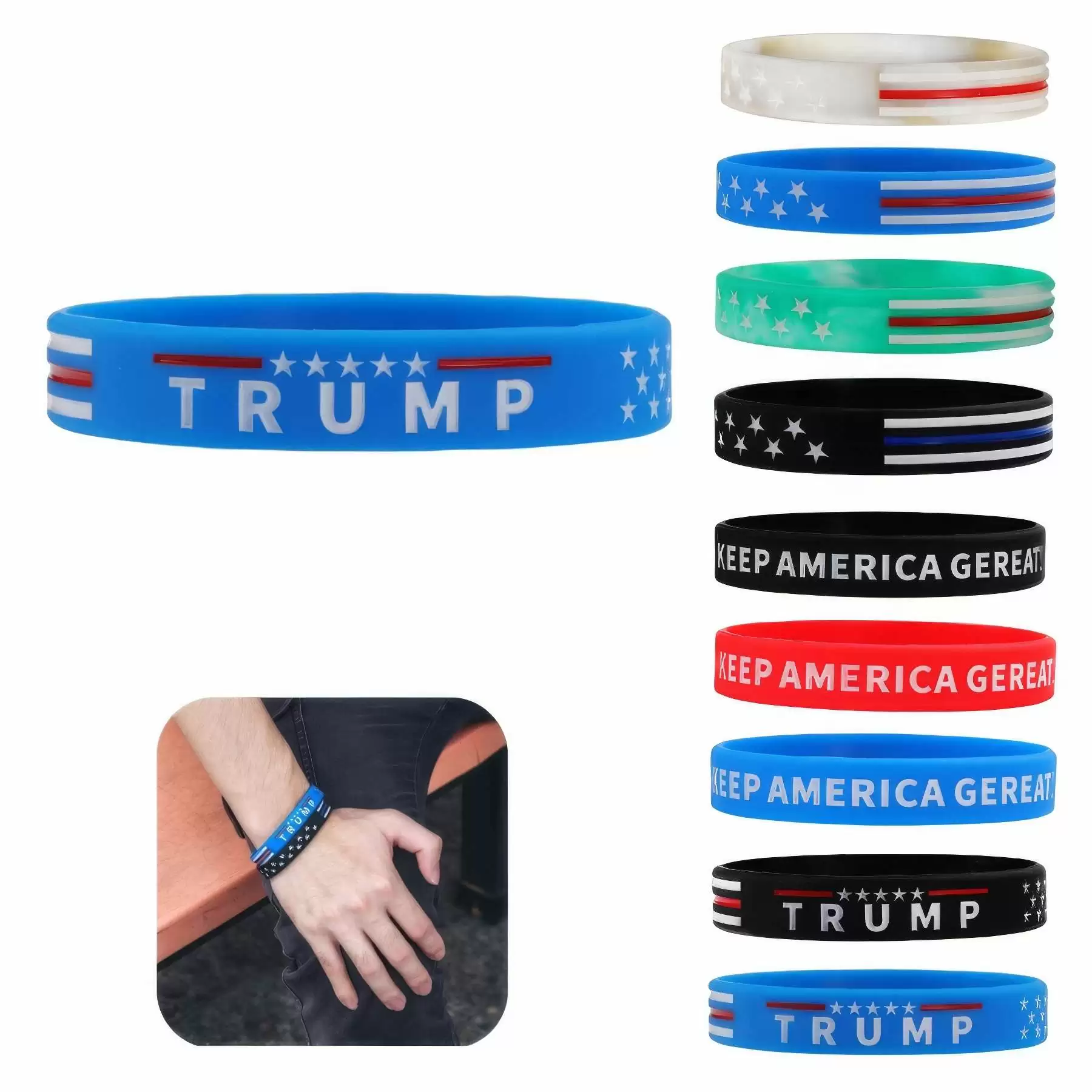 Presidential Election Silicone Wristband